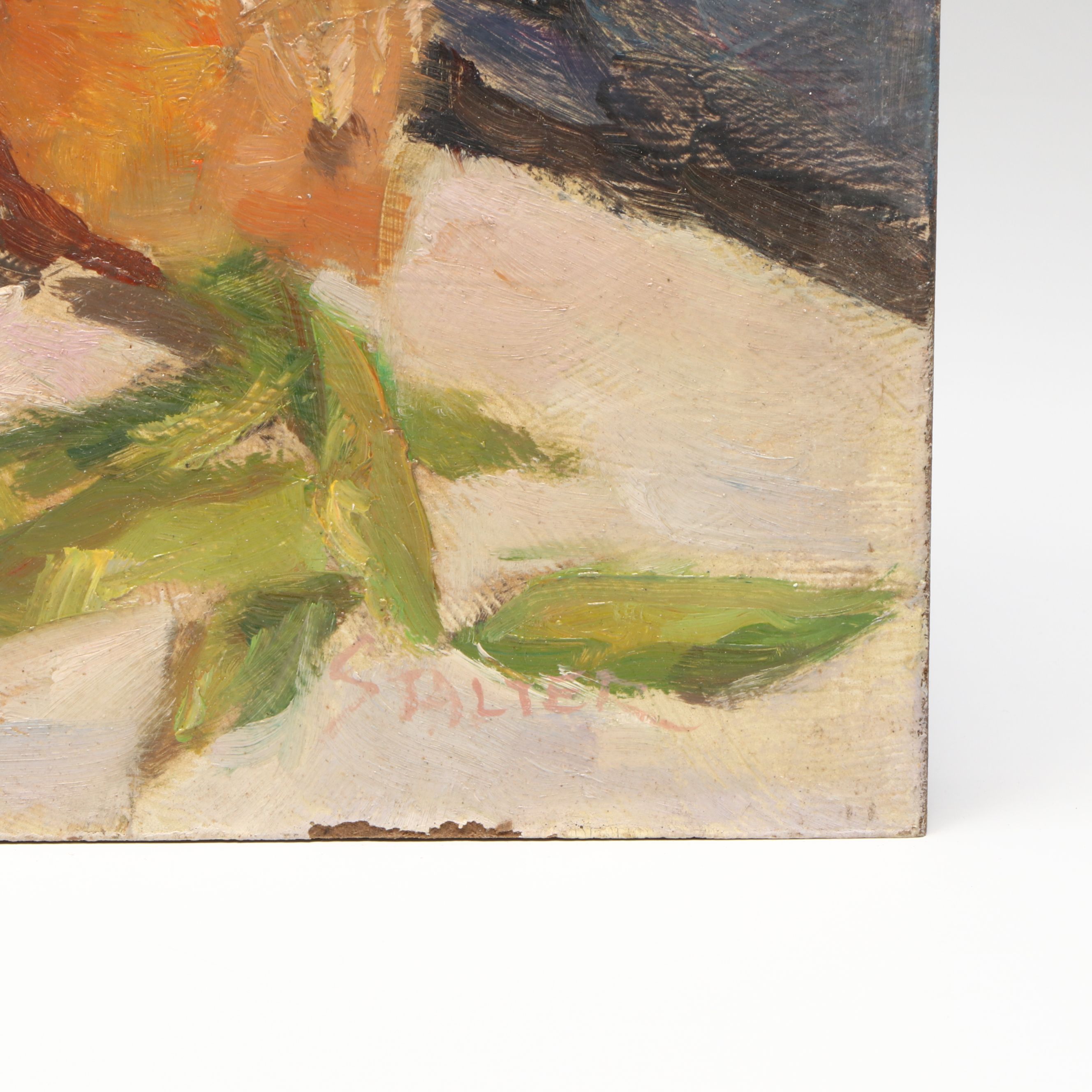 Richard Stalter Fruit Bowl Still Life Oil Painting