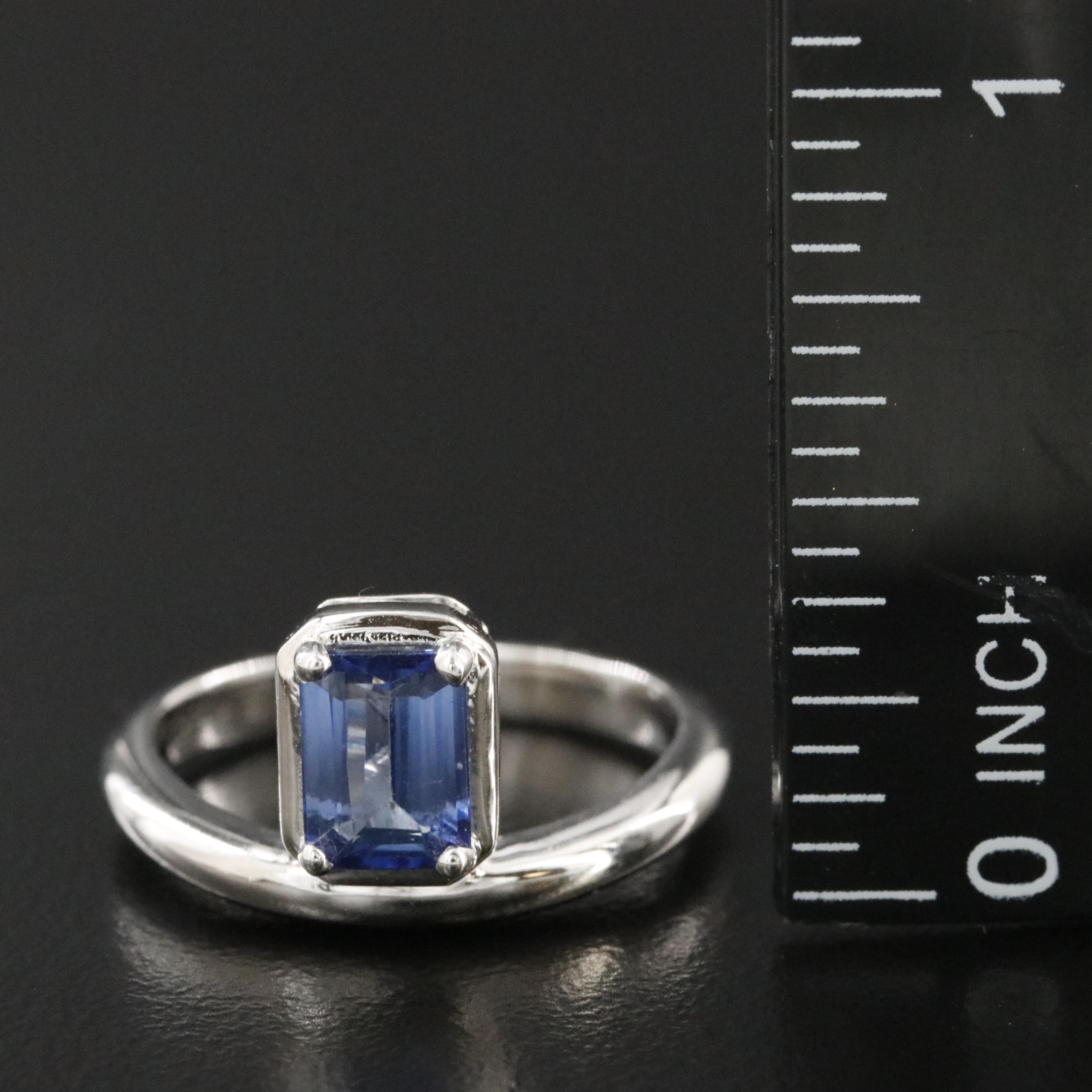 Oscar Friedman Sterling Tanzanite Ring