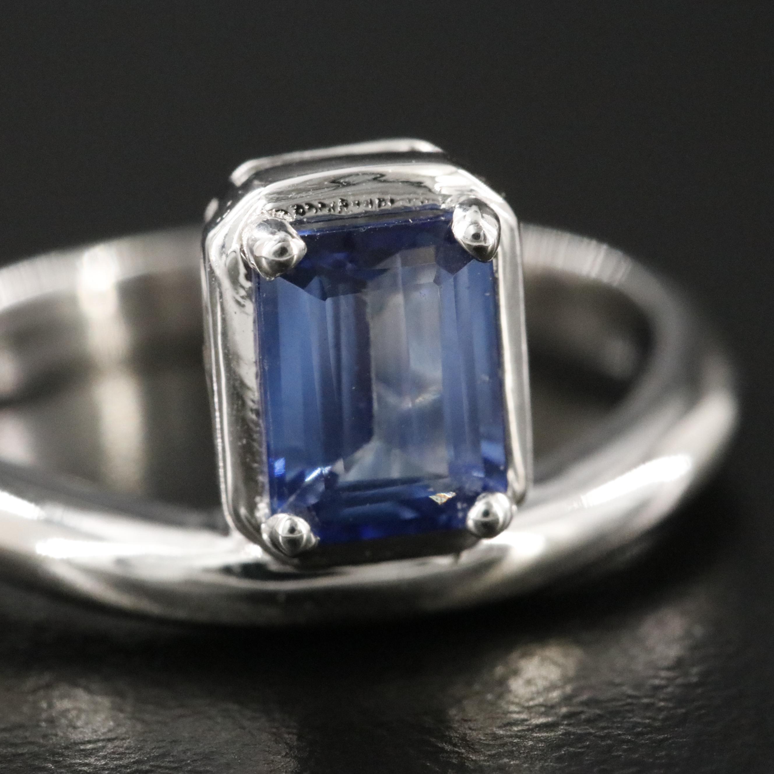 Oscar Friedman Sterling Tanzanite Ring