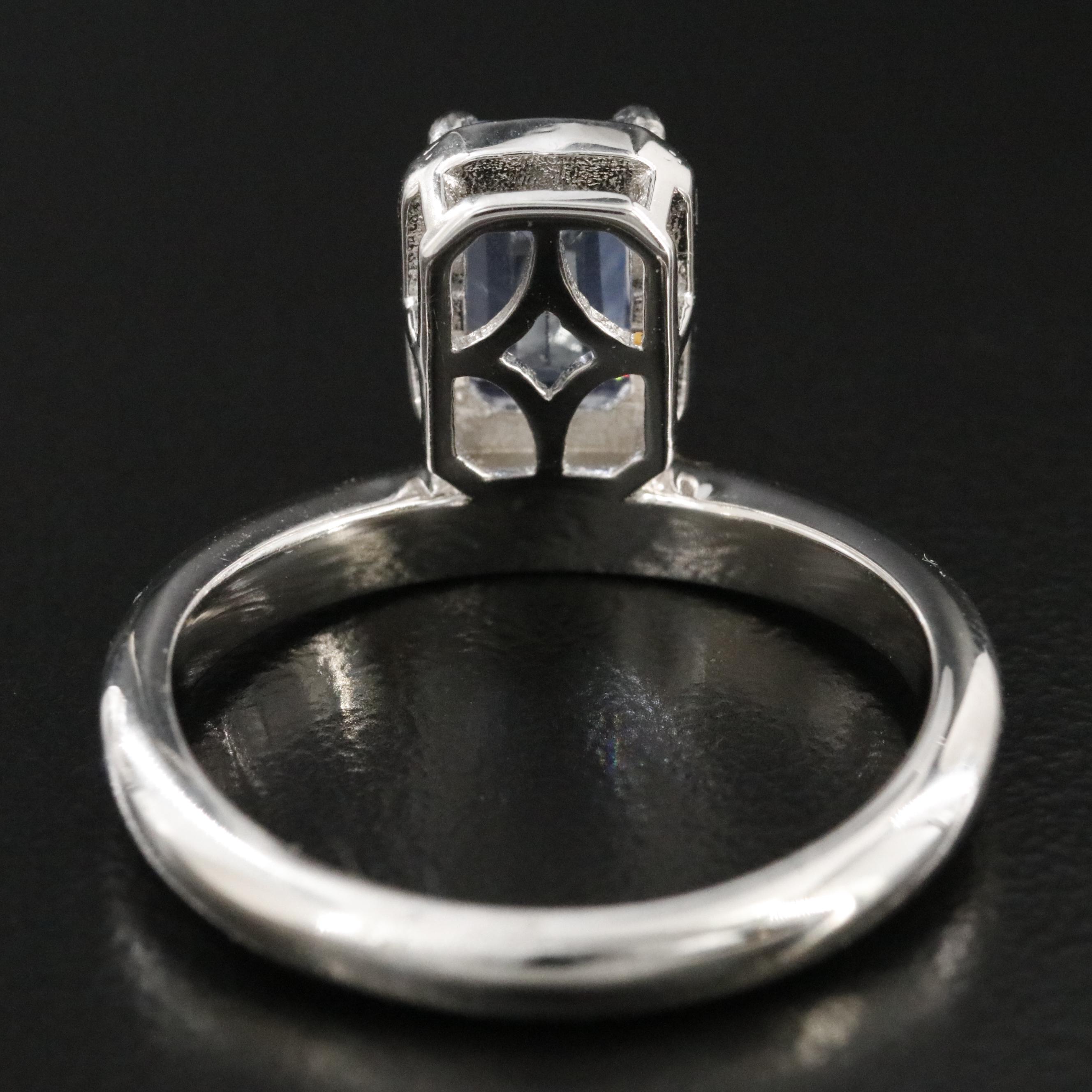 Oscar Friedman Sterling Tanzanite Ring