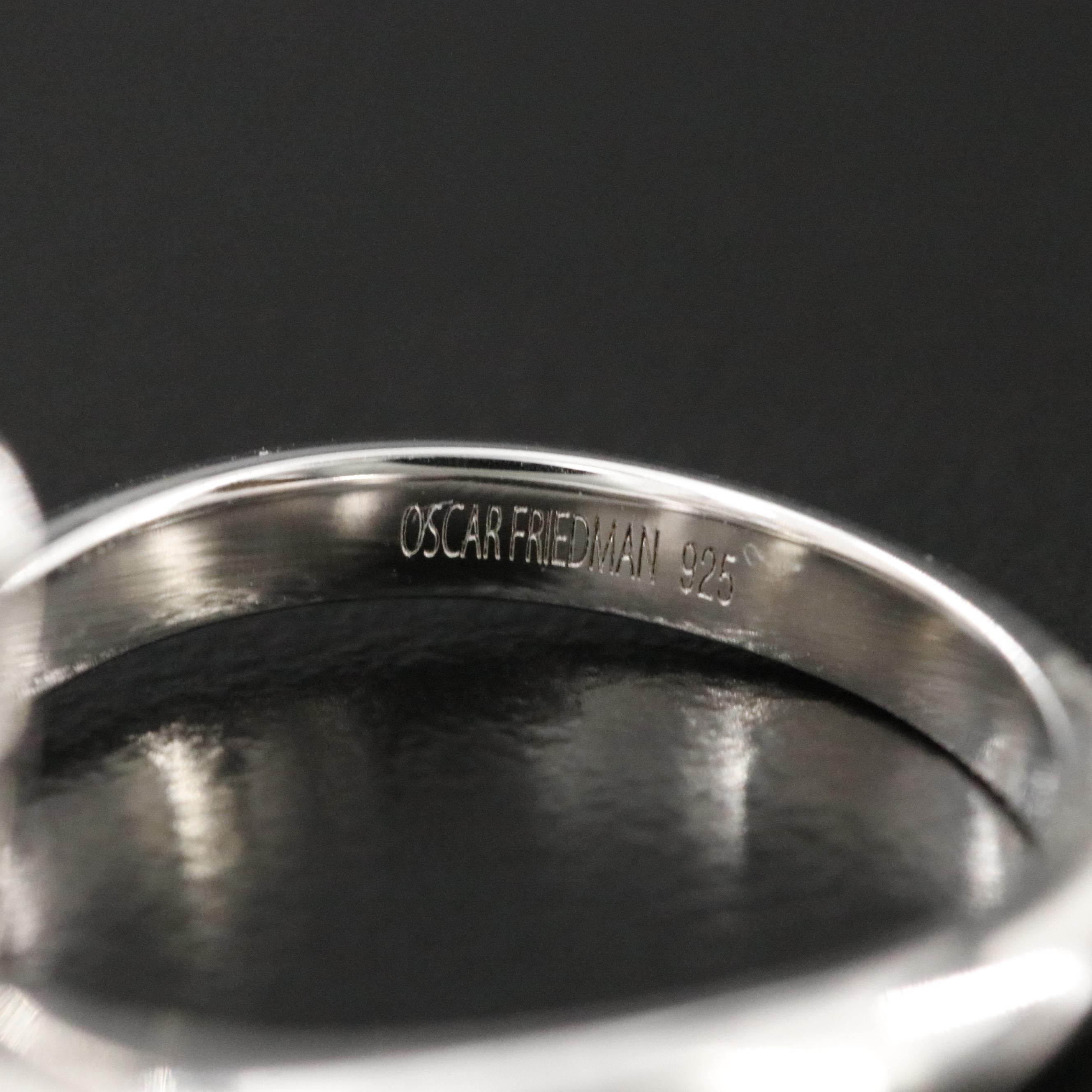 Oscar Friedman Sterling Tanzanite Ring