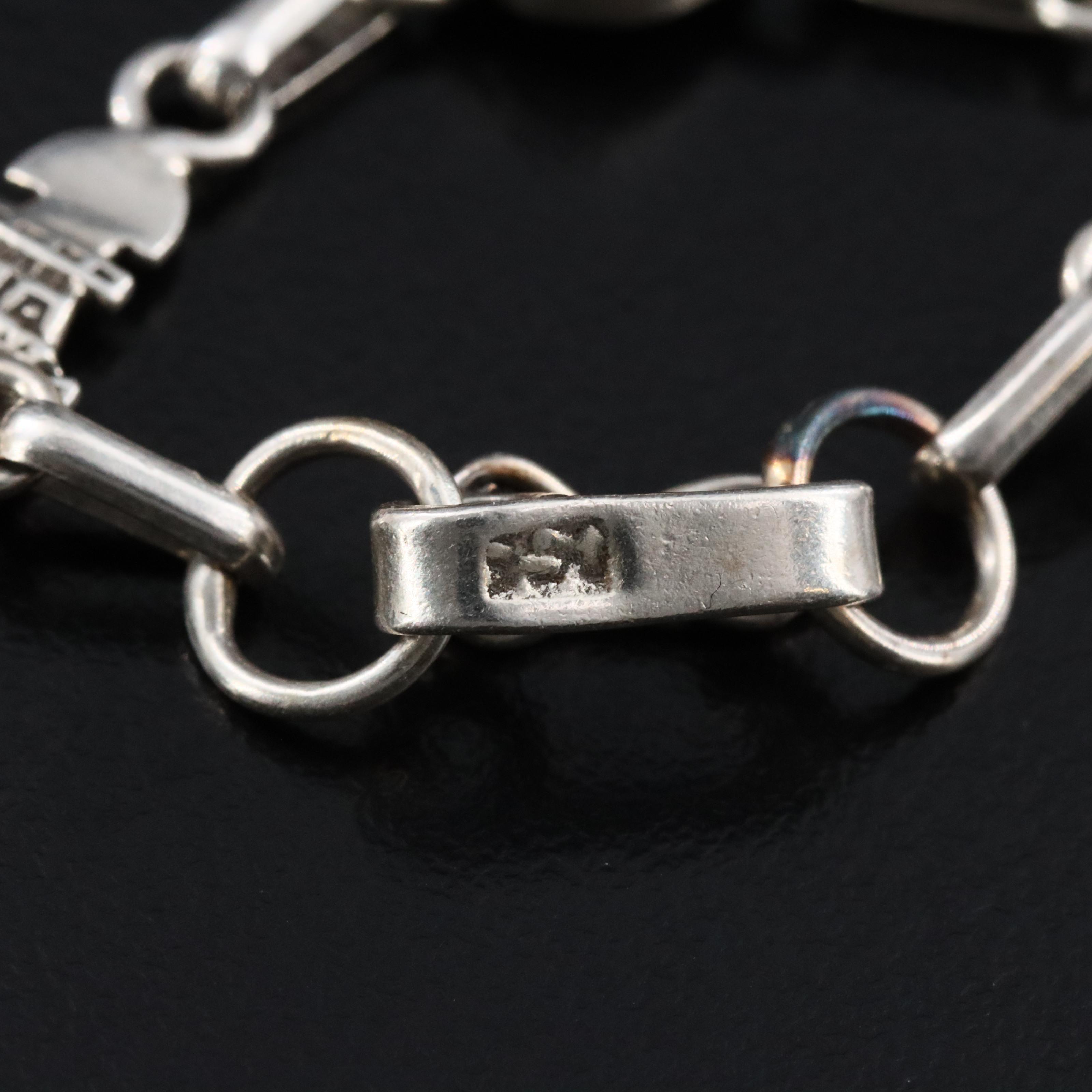 950 Silver Turquoise Tumi Bracelet