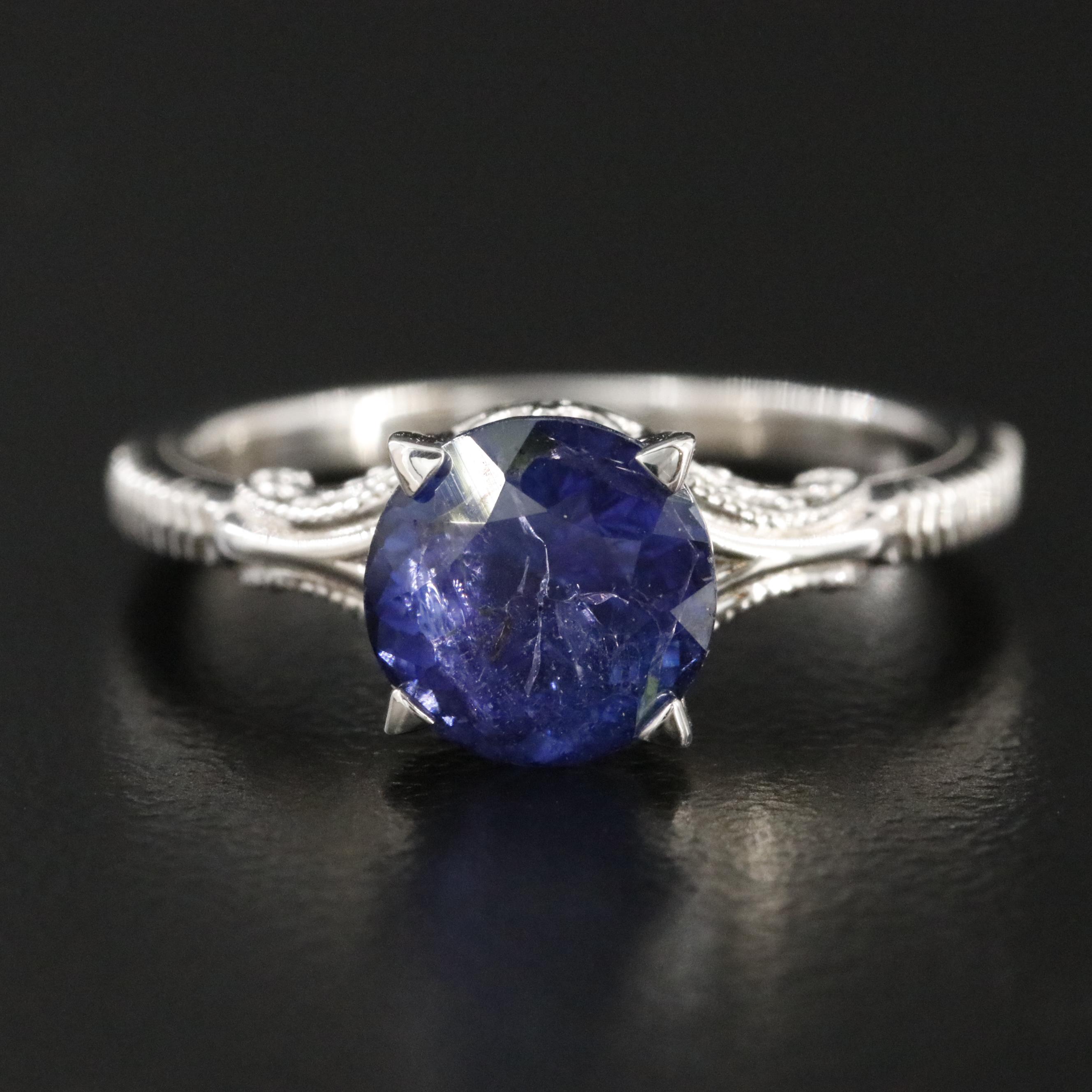 Oscar Friedman Sterling Tanzanite Ring