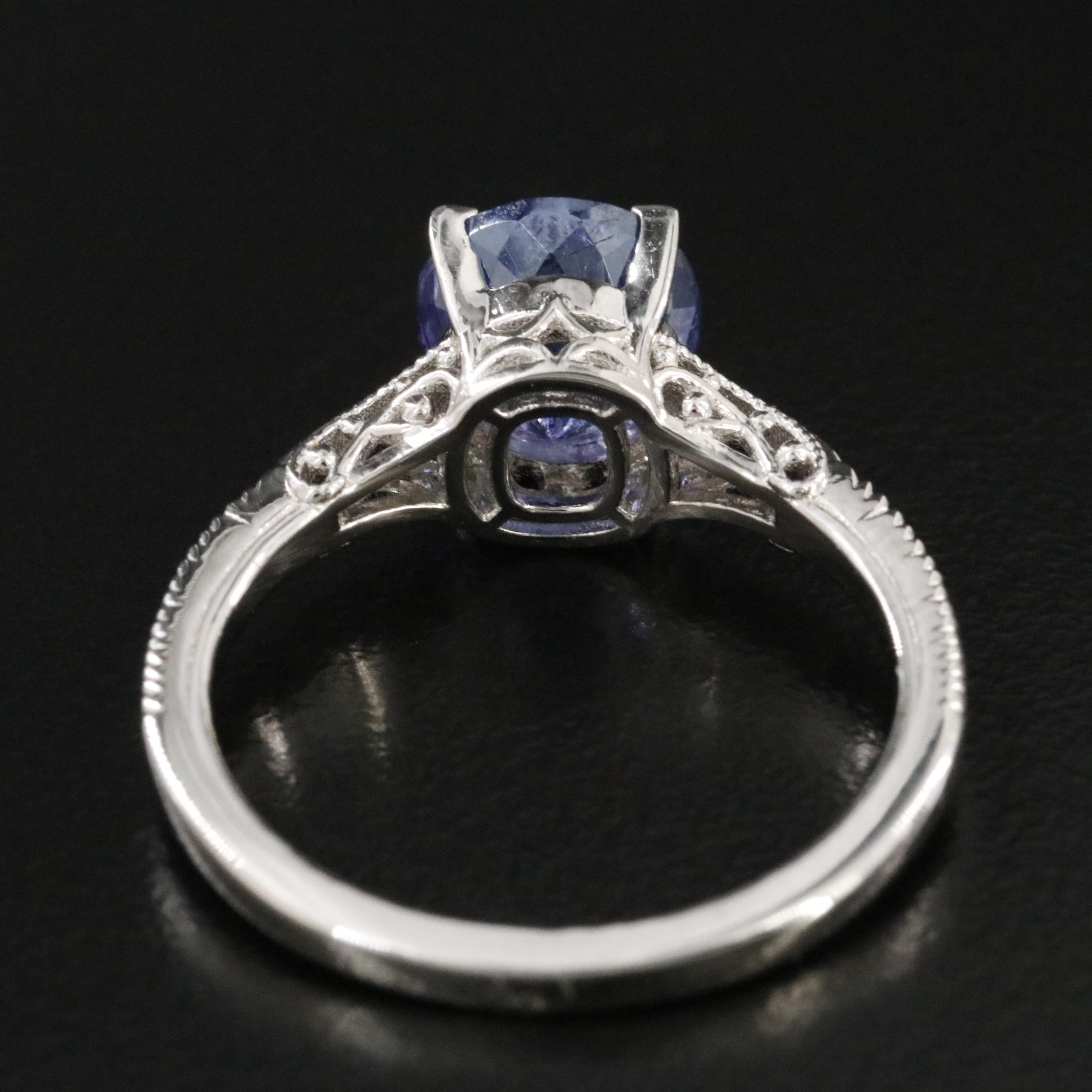 Oscar Friedman Sterling Tanzanite Ring