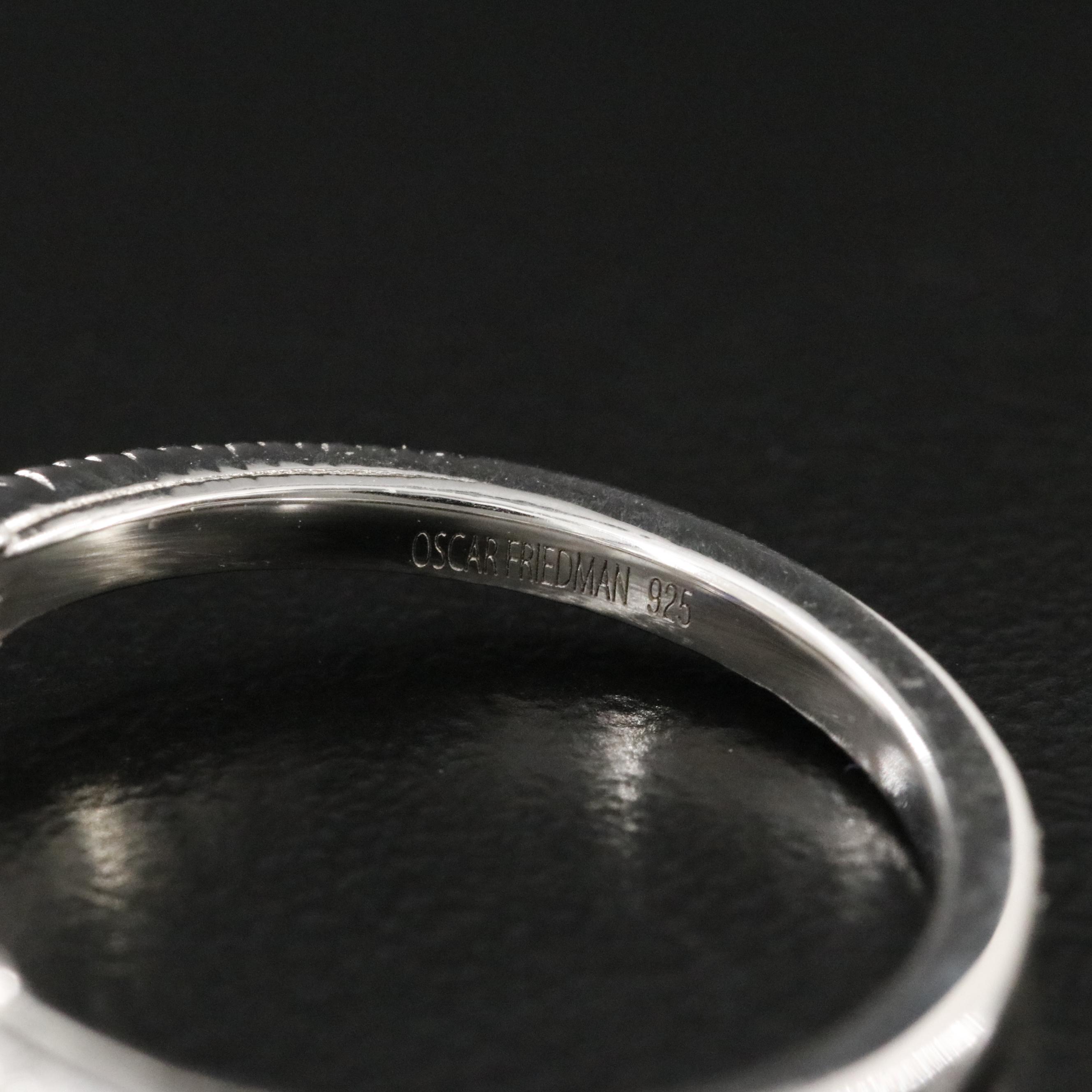 Oscar Friedman Sterling Tanzanite Ring