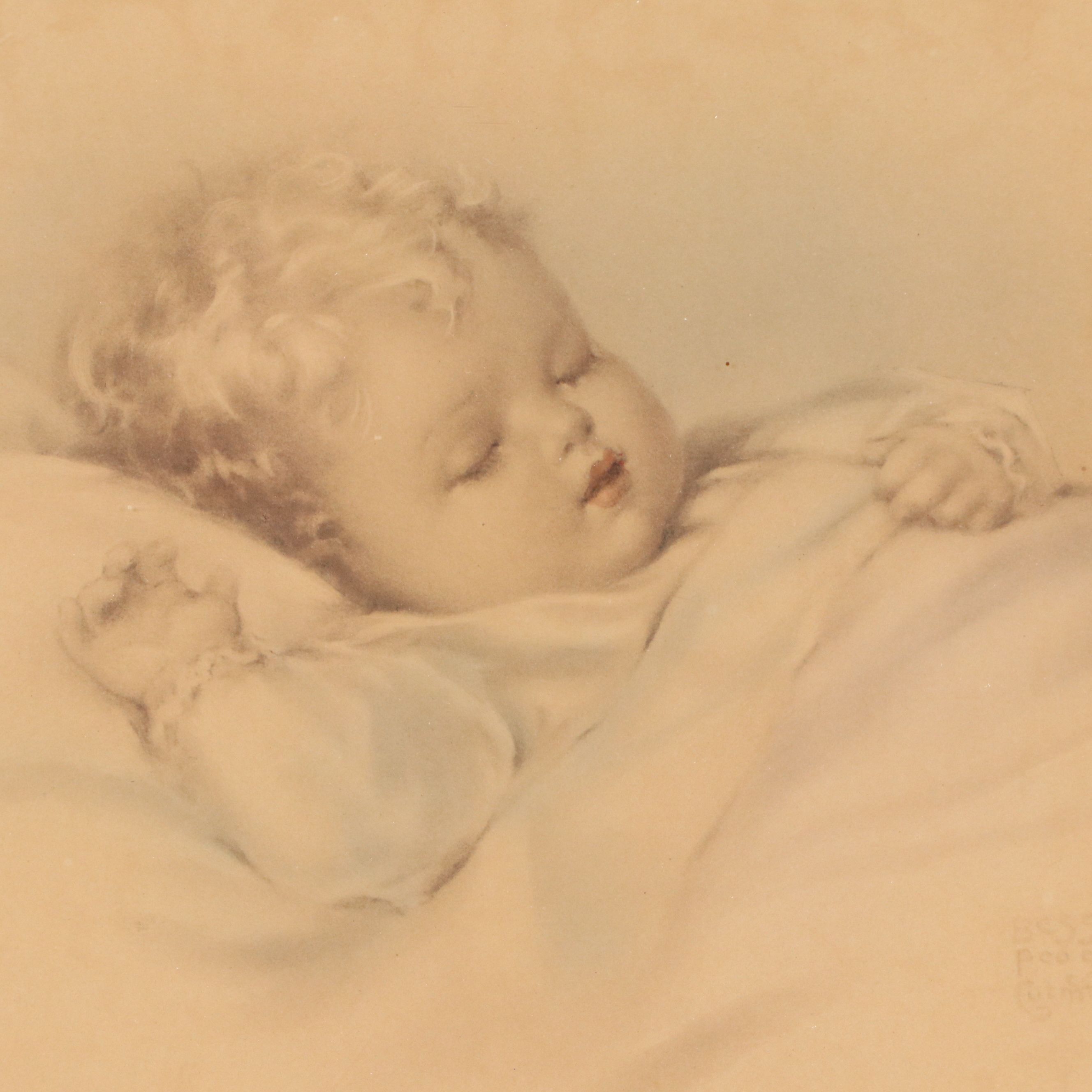 Photogravure After Bessie Pease Gutmann "Mighty Like a Rose"