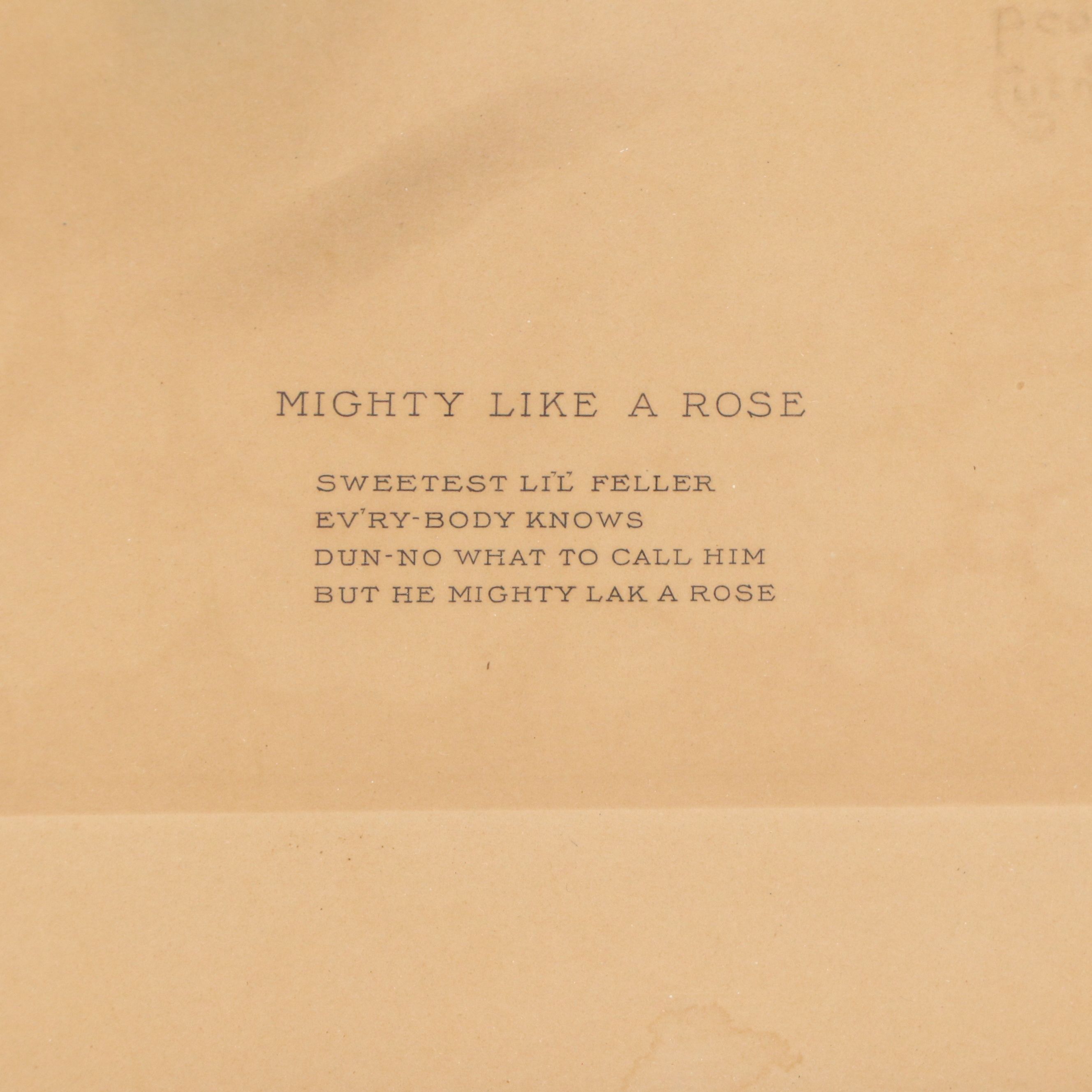 Photogravure After Bessie Pease Gutmann "Mighty Like a Rose"