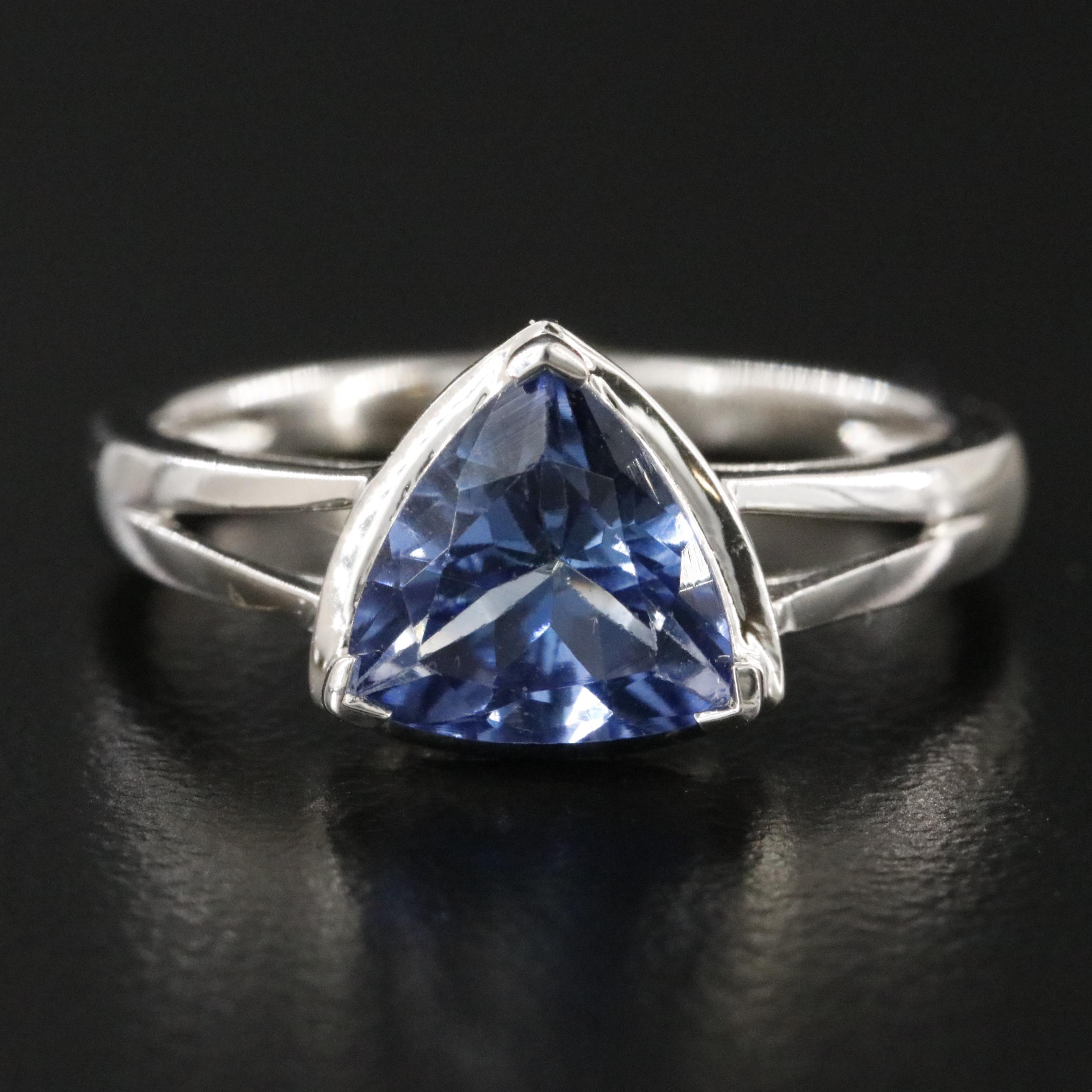 Oscar Friedman Sterling Tanzanite Ring
