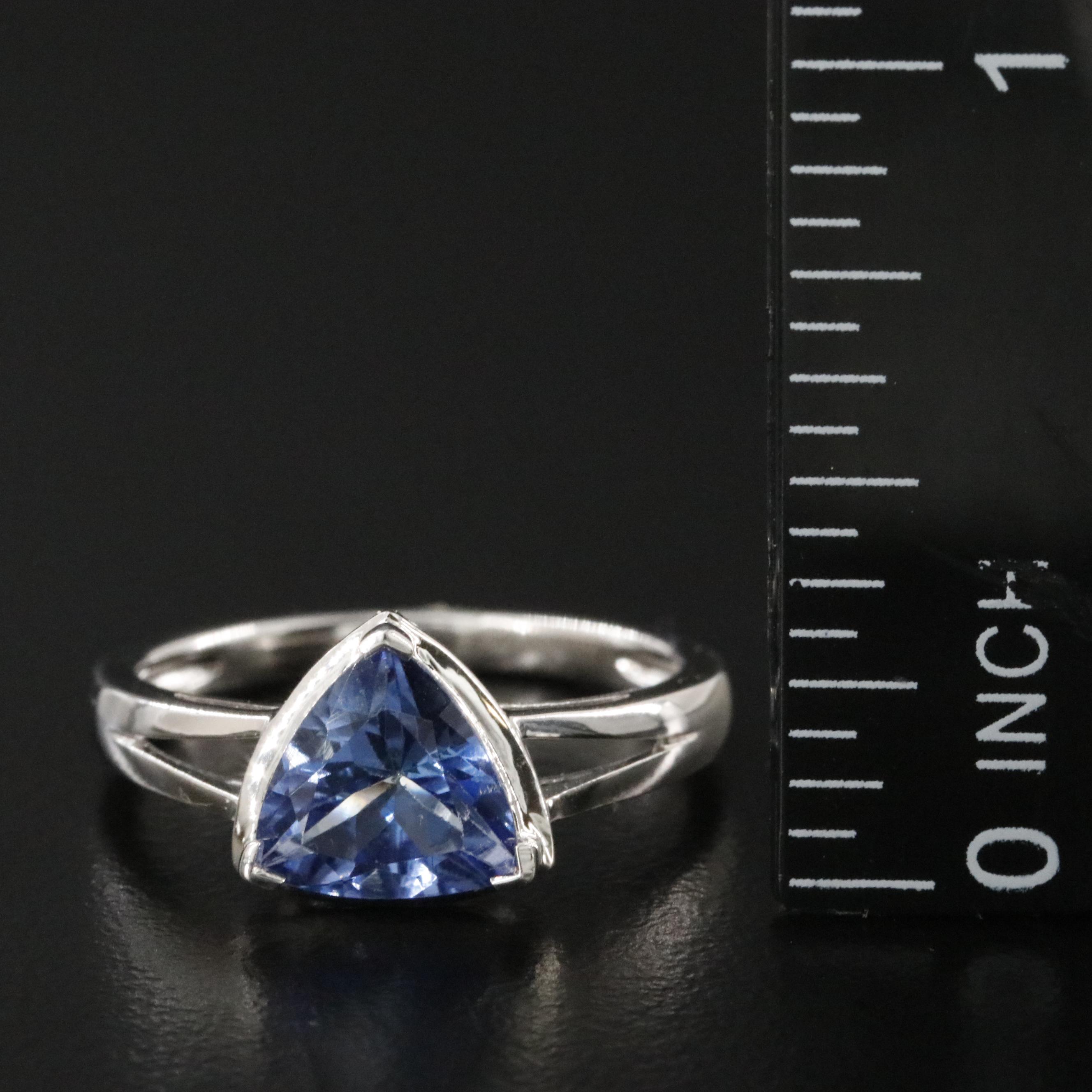 Oscar Friedman Sterling Tanzanite Ring
