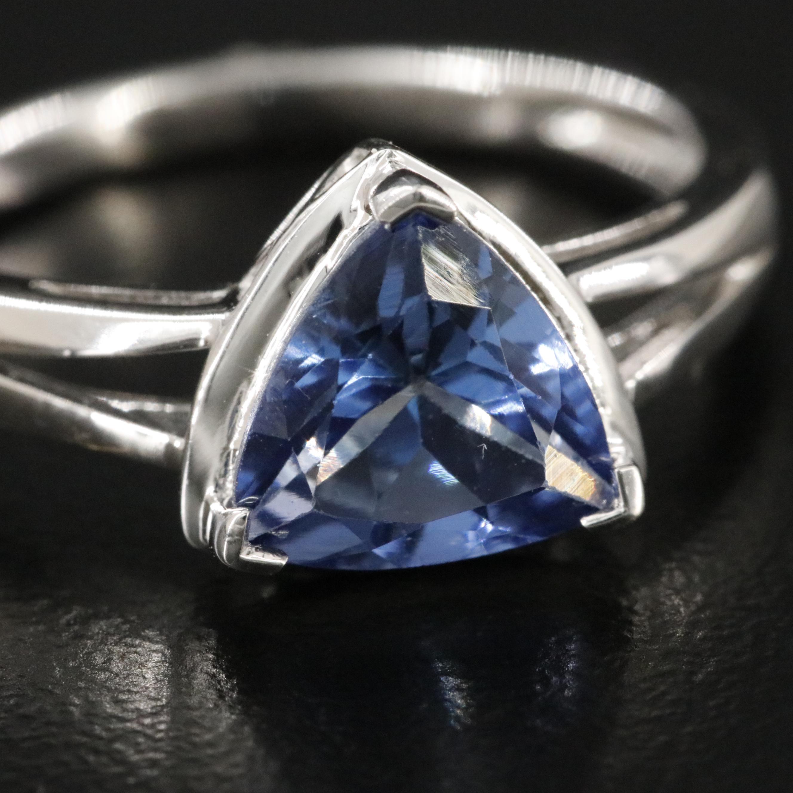 Oscar Friedman Sterling Tanzanite Ring