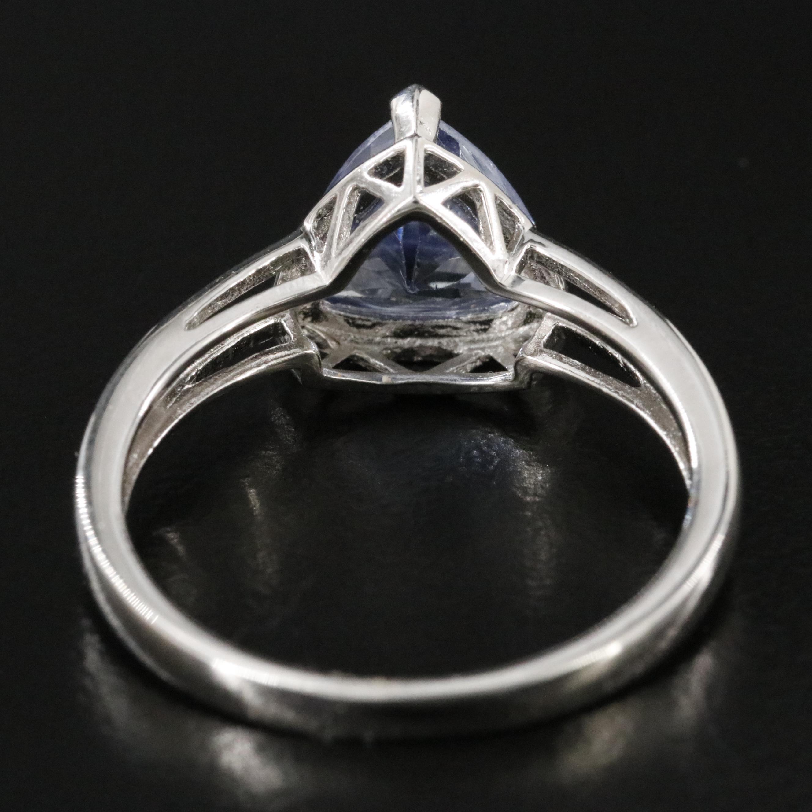 Oscar Friedman Sterling Tanzanite Ring