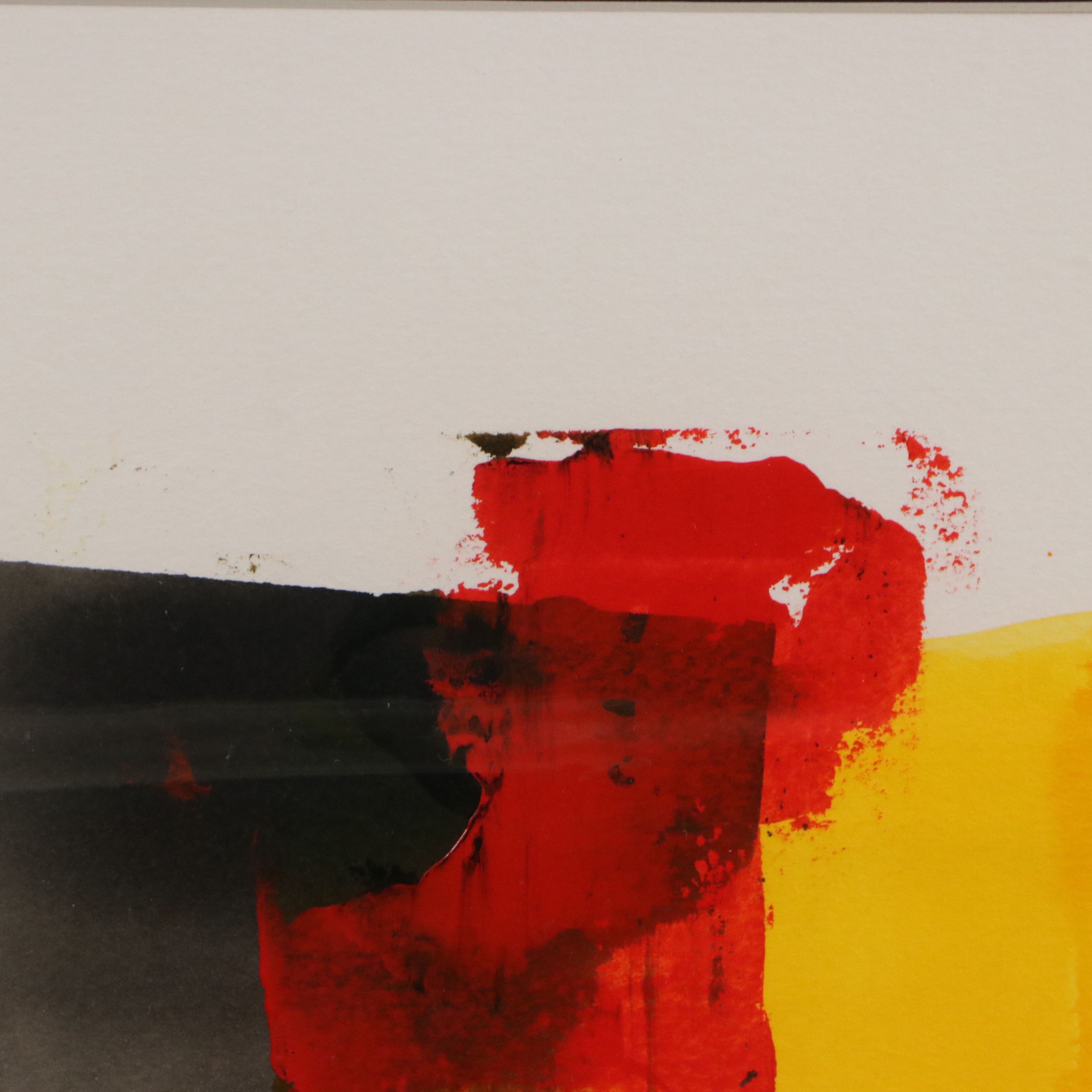 Milagros Pongo Abstract Mixed Media Painting, 21st Century