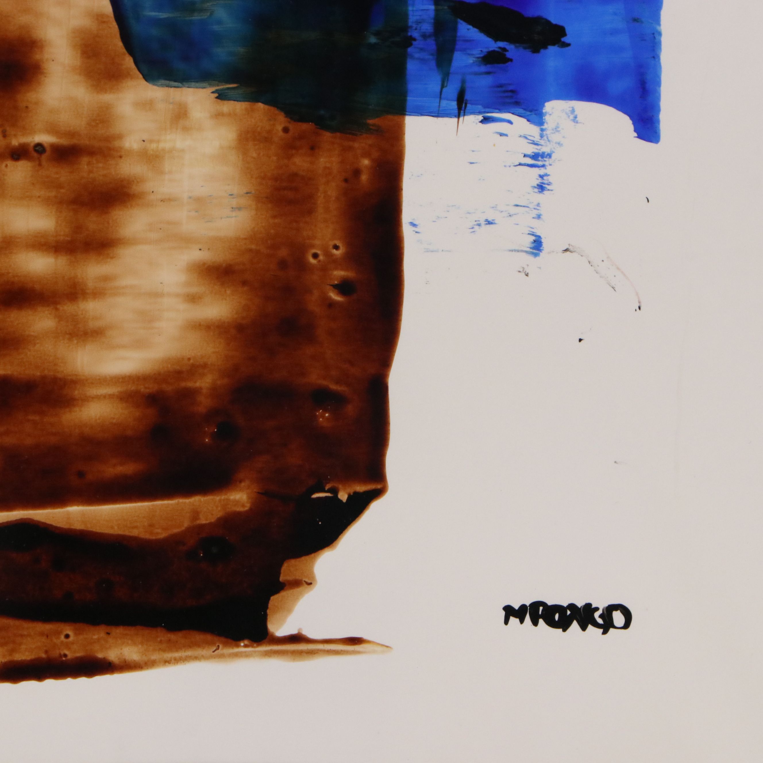 Milagros Pongo Abstract Mixed Media Painting, 21st Century