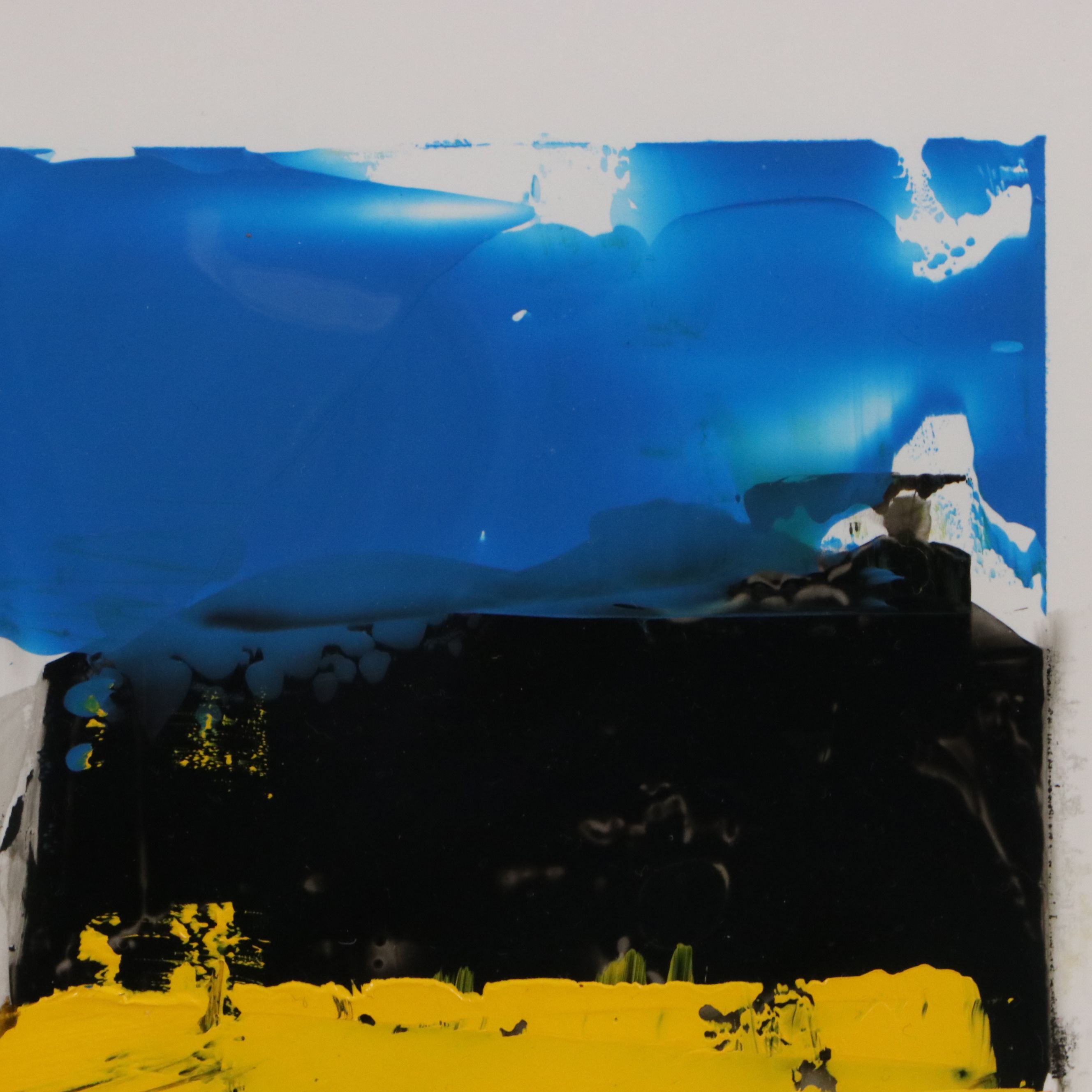 Milagros Pongo Abstract Mixed Media Painting, 21st Century