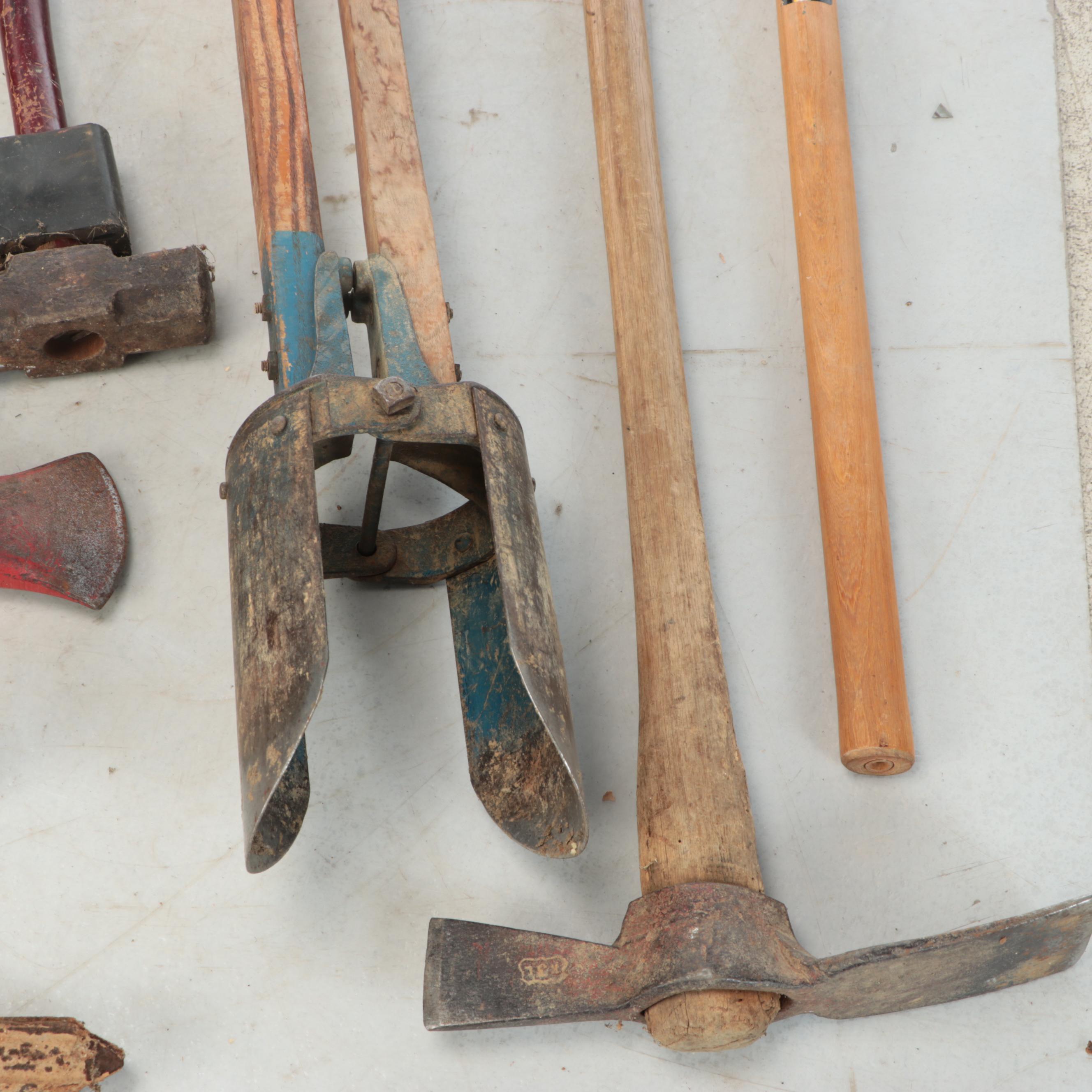 Remington Gas Chainsaw with Post Diggers, Sledgehammer, and More Outdoor Tools