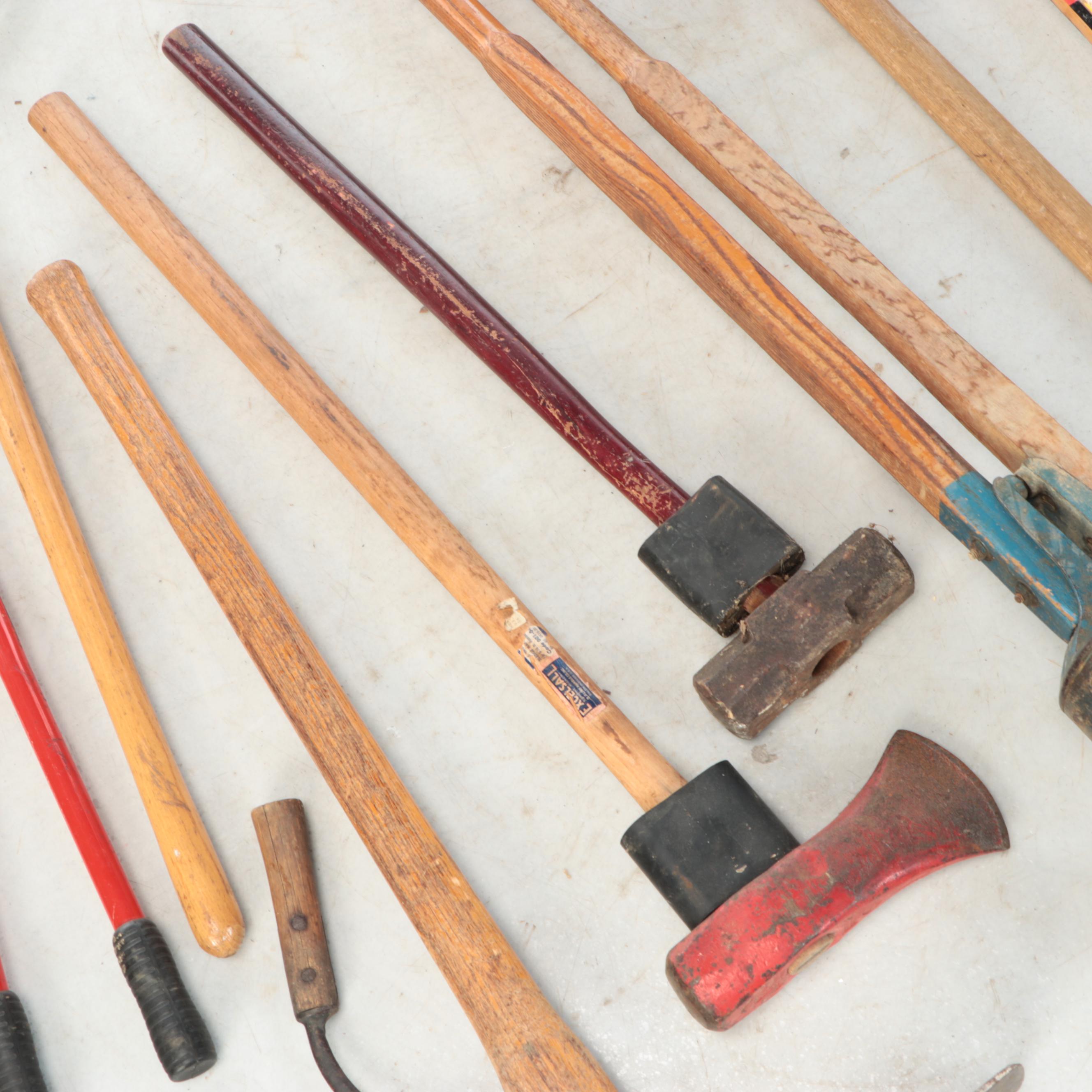 Remington Gas Chainsaw with Post Diggers, Sledgehammer, and More Outdoor Tools