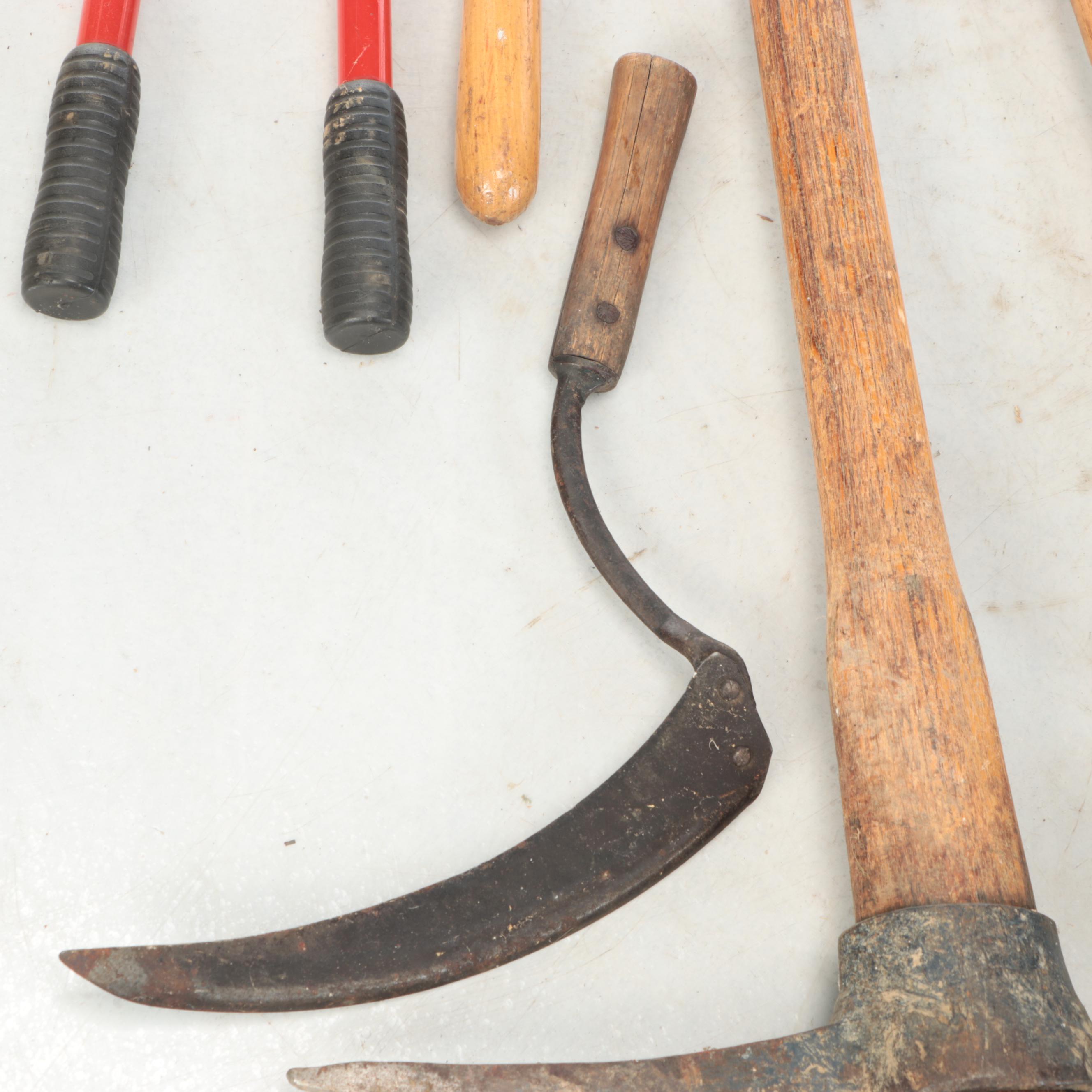 Remington Gas Chainsaw with Post Diggers, Sledgehammer, and More Outdoor Tools