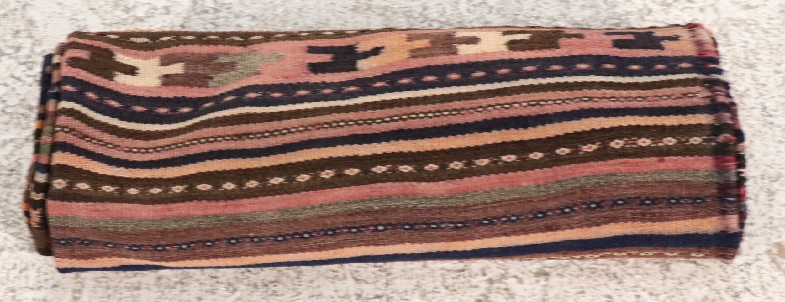4'4 x 7'2 Handwoven Turkish Village Style Area Rug