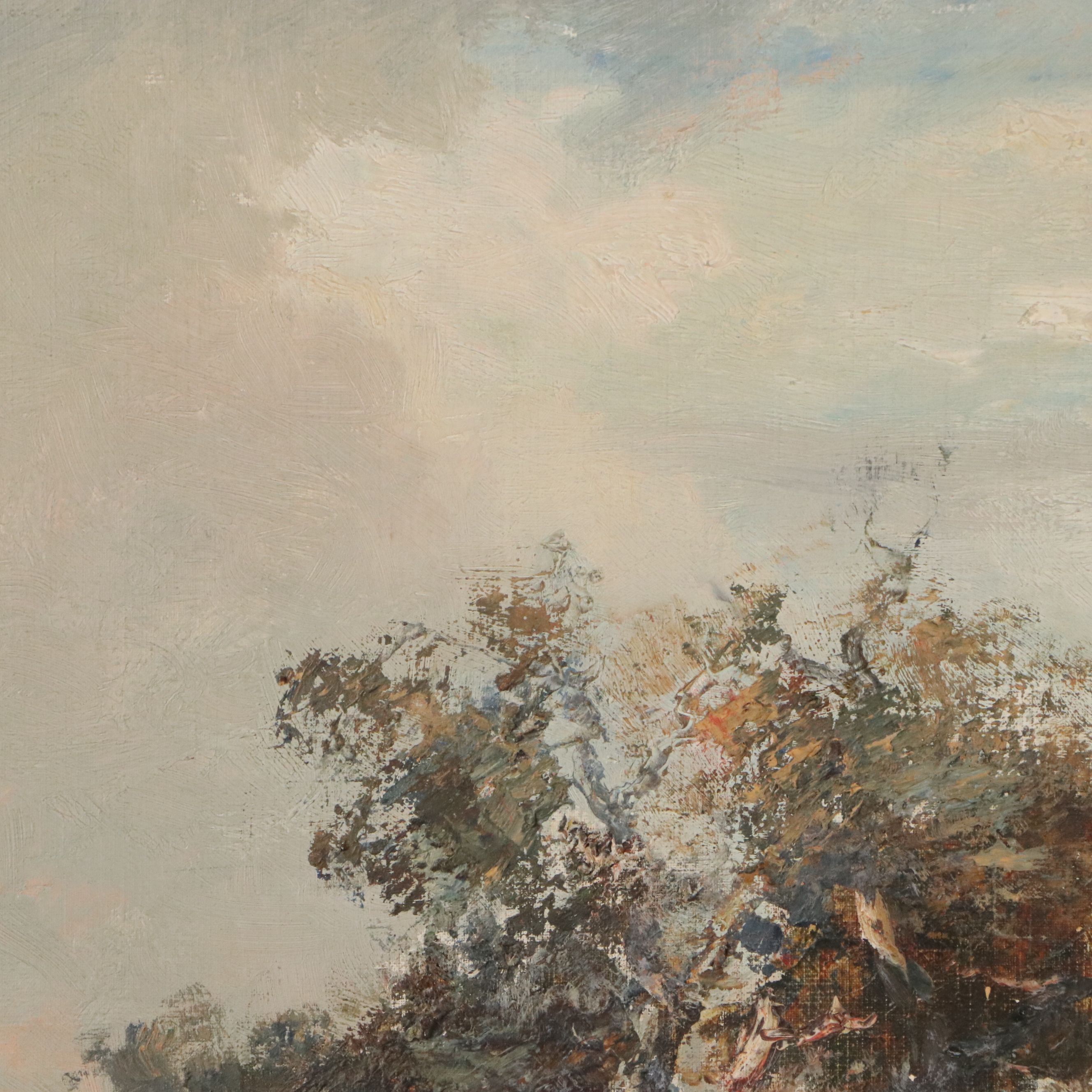 Douglas Arthur Teed Romantic Landscape Oil Painting, Late 19th/Early 20th C.