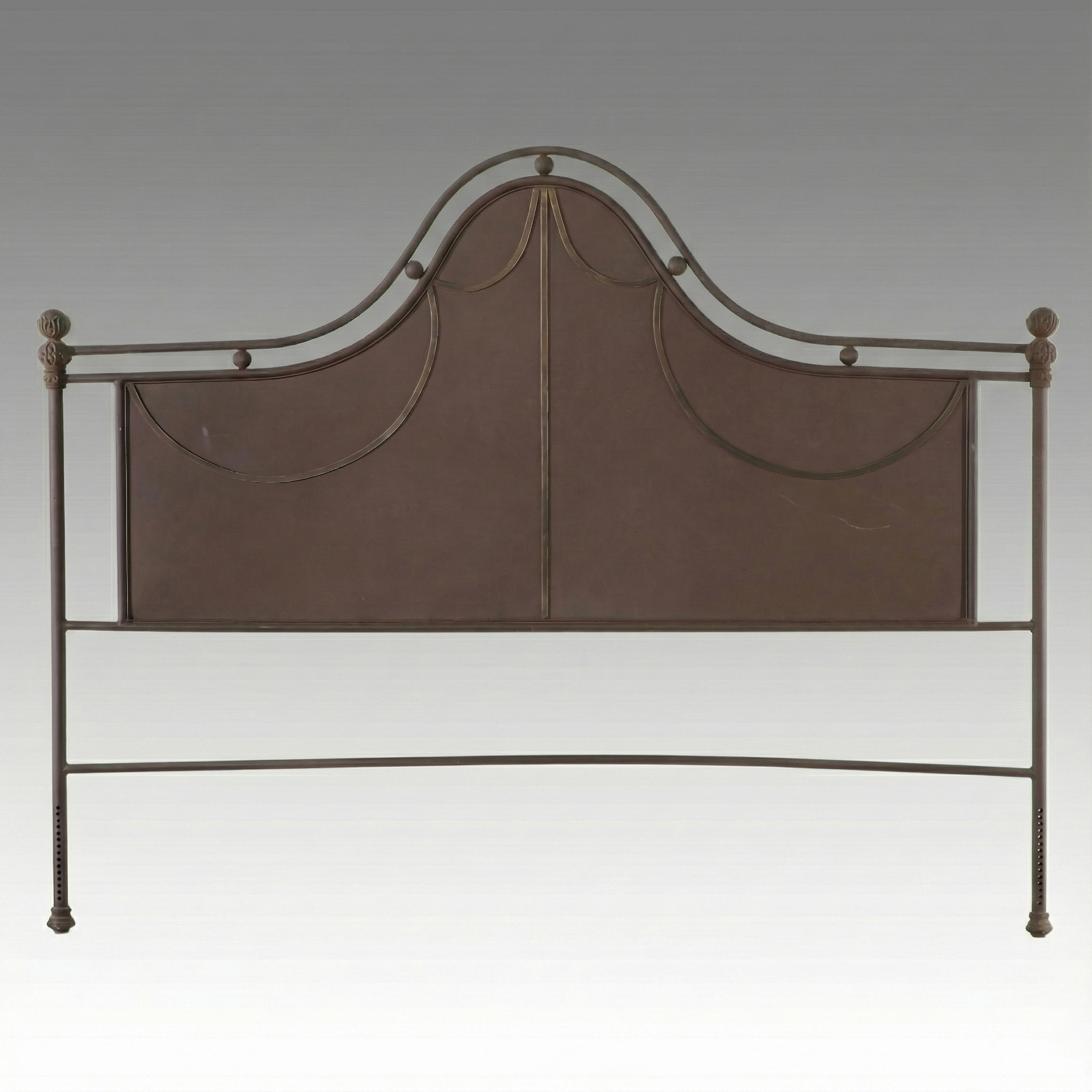 Contemporary Art Nouveau Style Metal Headboard