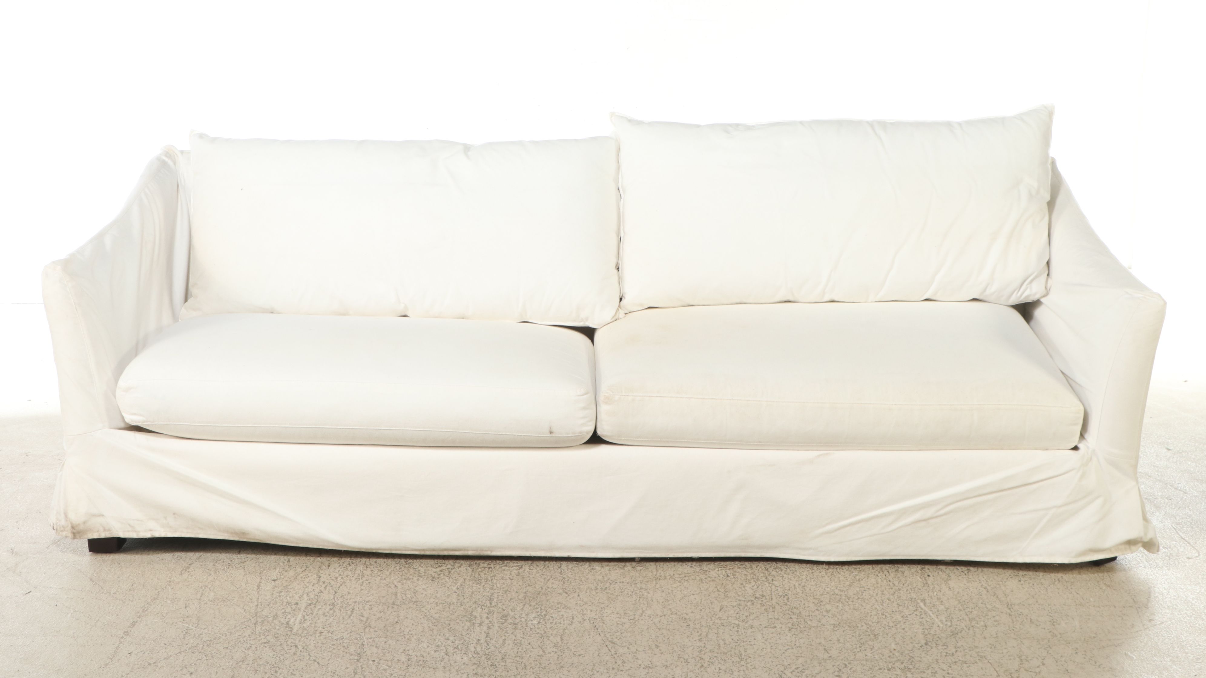 Lee Industries Contemporary Slip Covered Sofa