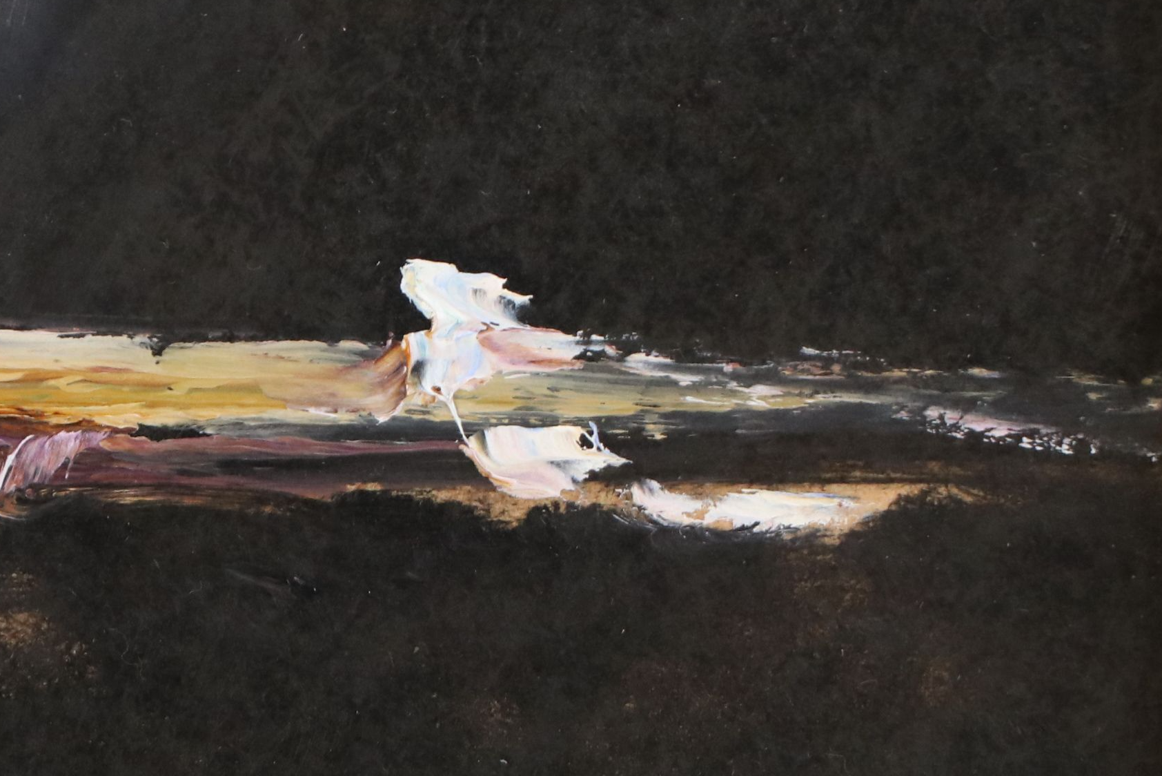 Natalia Demenko Oil Painting of Bird on Branch, 21st Century