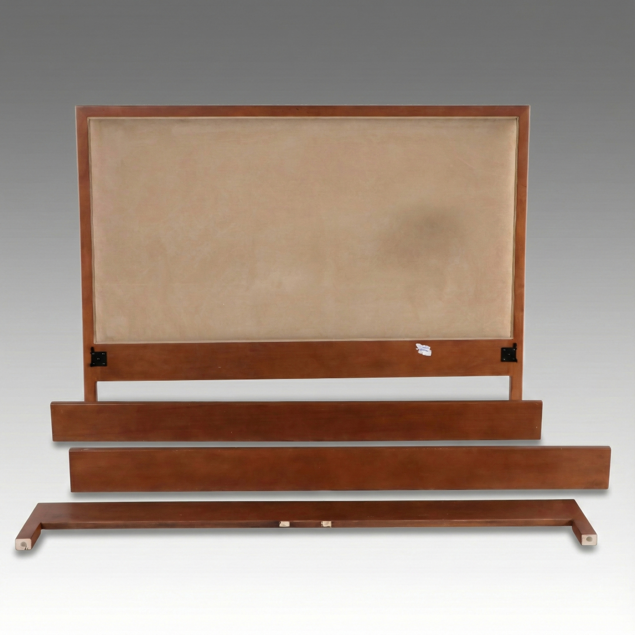Vanguard Furniture Contemporary Wood and Suede Headboard