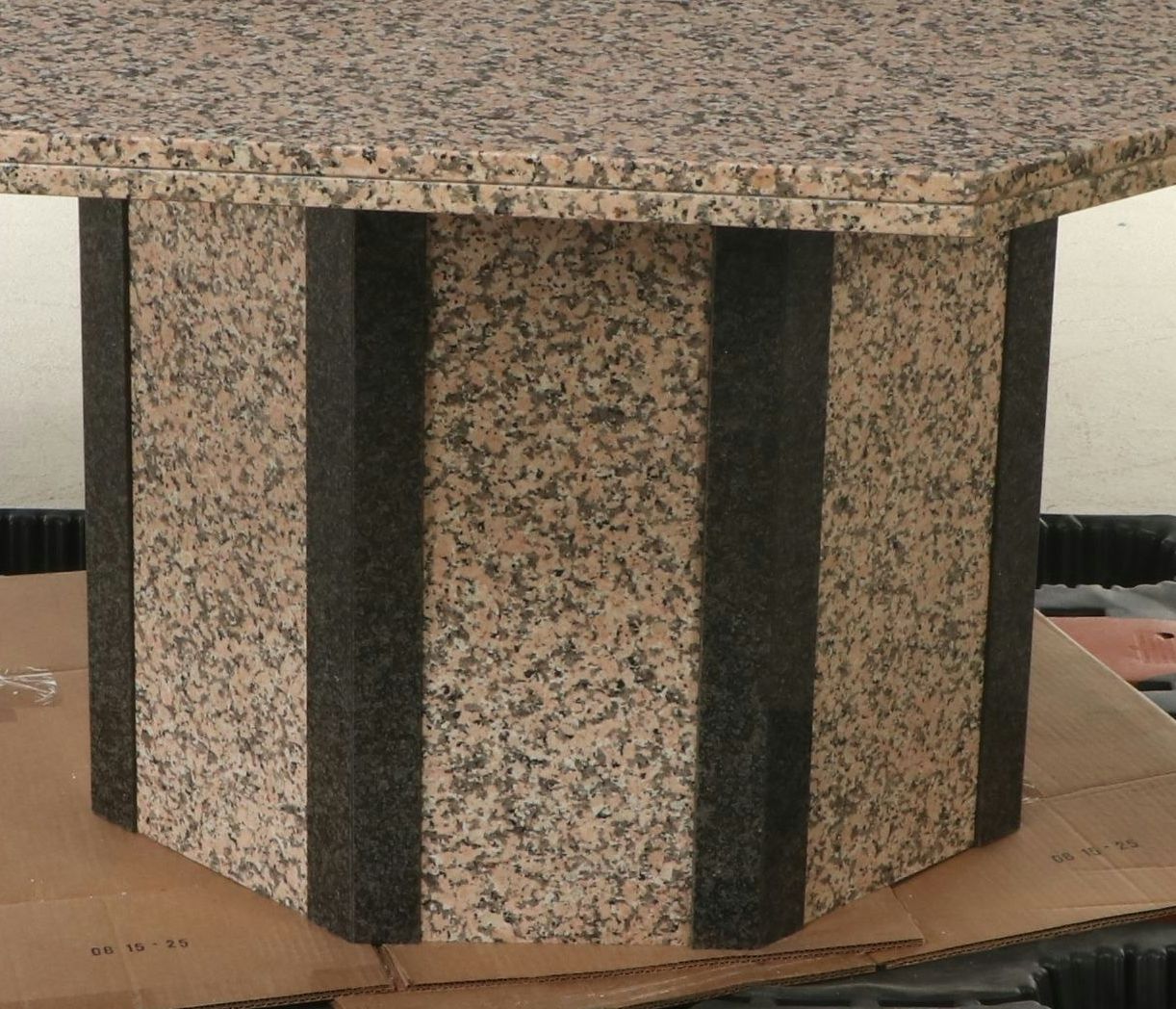 Granite and Marble Hexagonal Dining Table