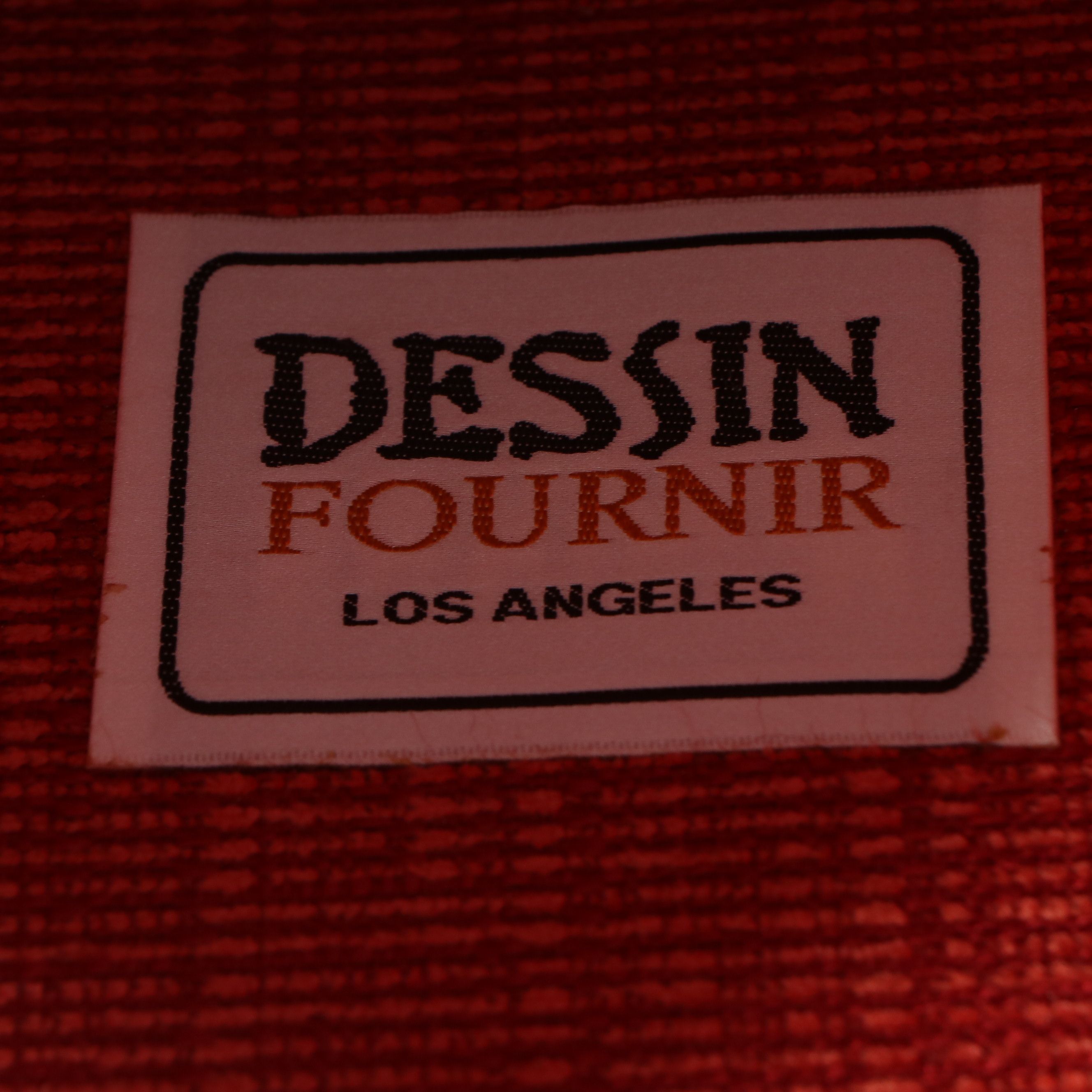 Dessin Fournir Mid-Century Regency Style Upholstered Armchair with Nailhead Trim