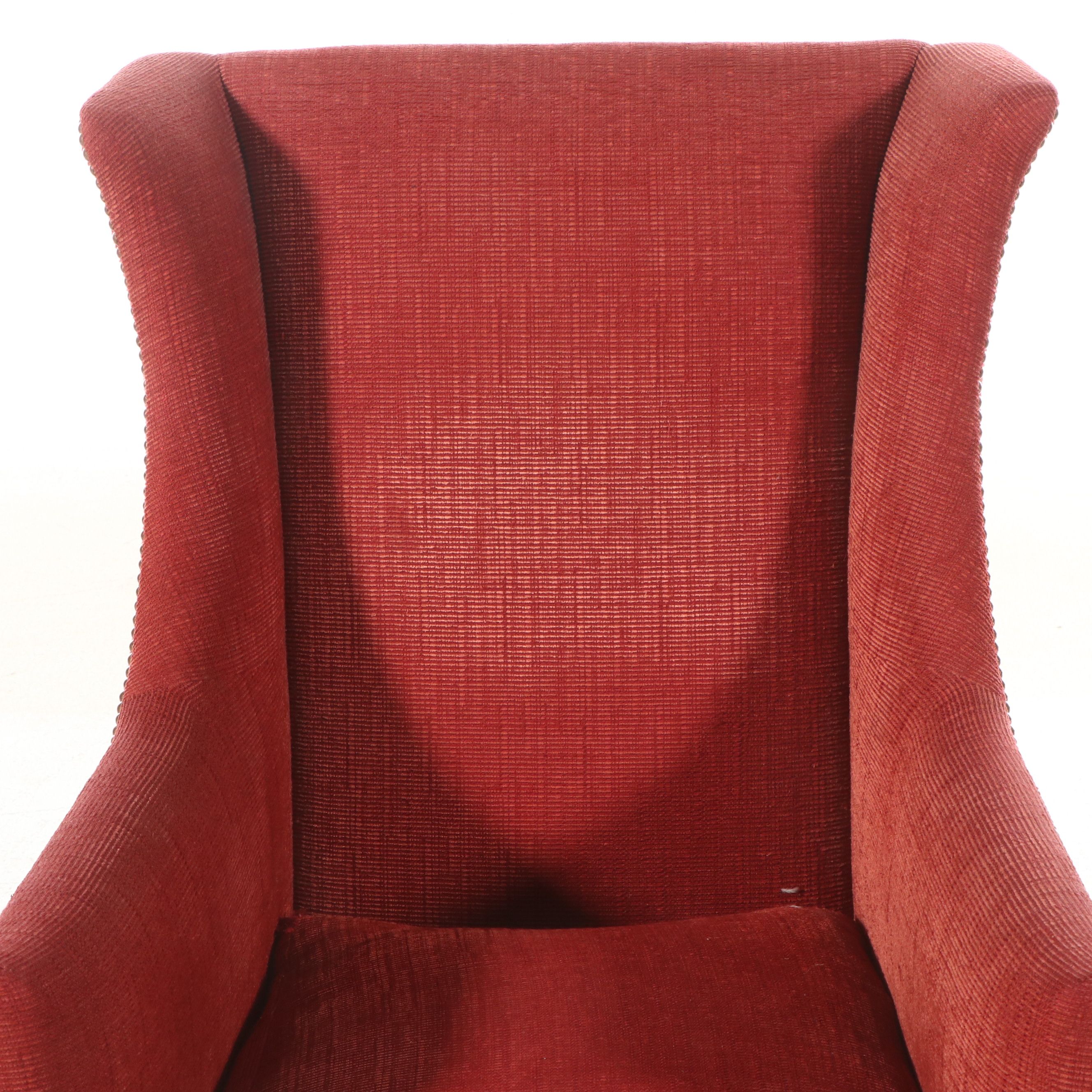 Dessin Fournir Mid-Century Regency Style Upholstered Armchair with Nailhead Trim