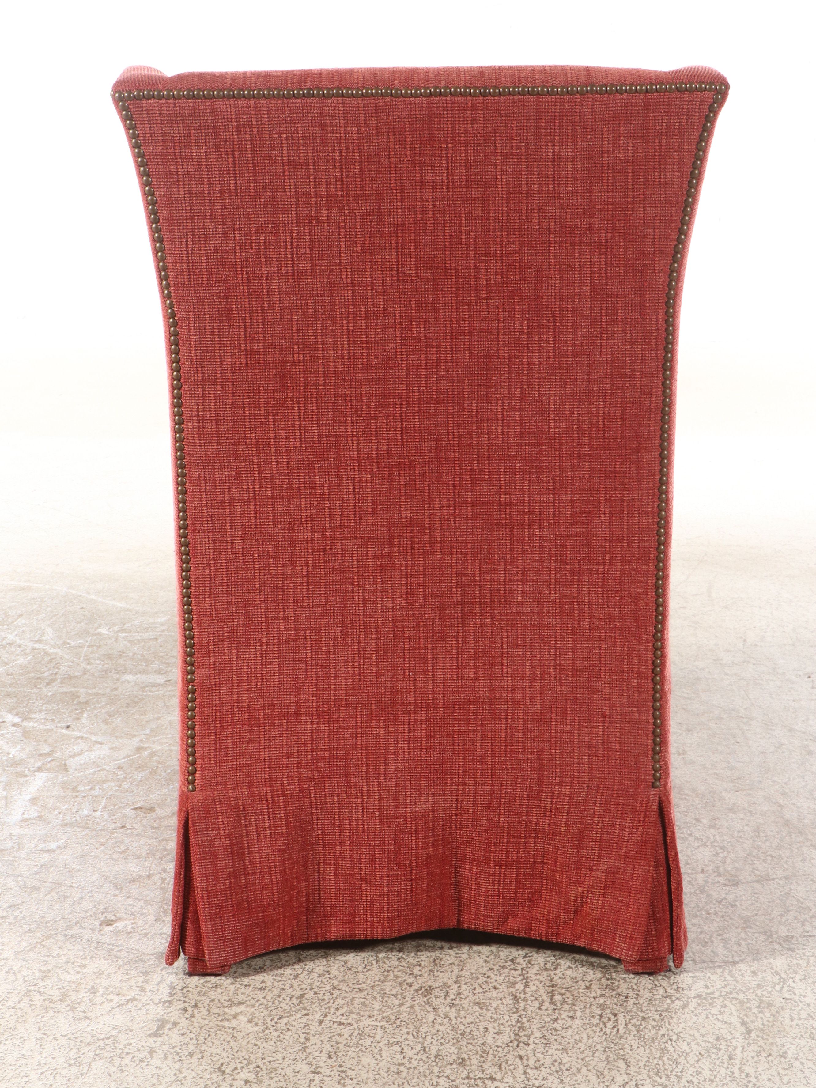 Dessin Fournir Mid-Century Regency Style Upholstered Armchair with Nailhead Trim