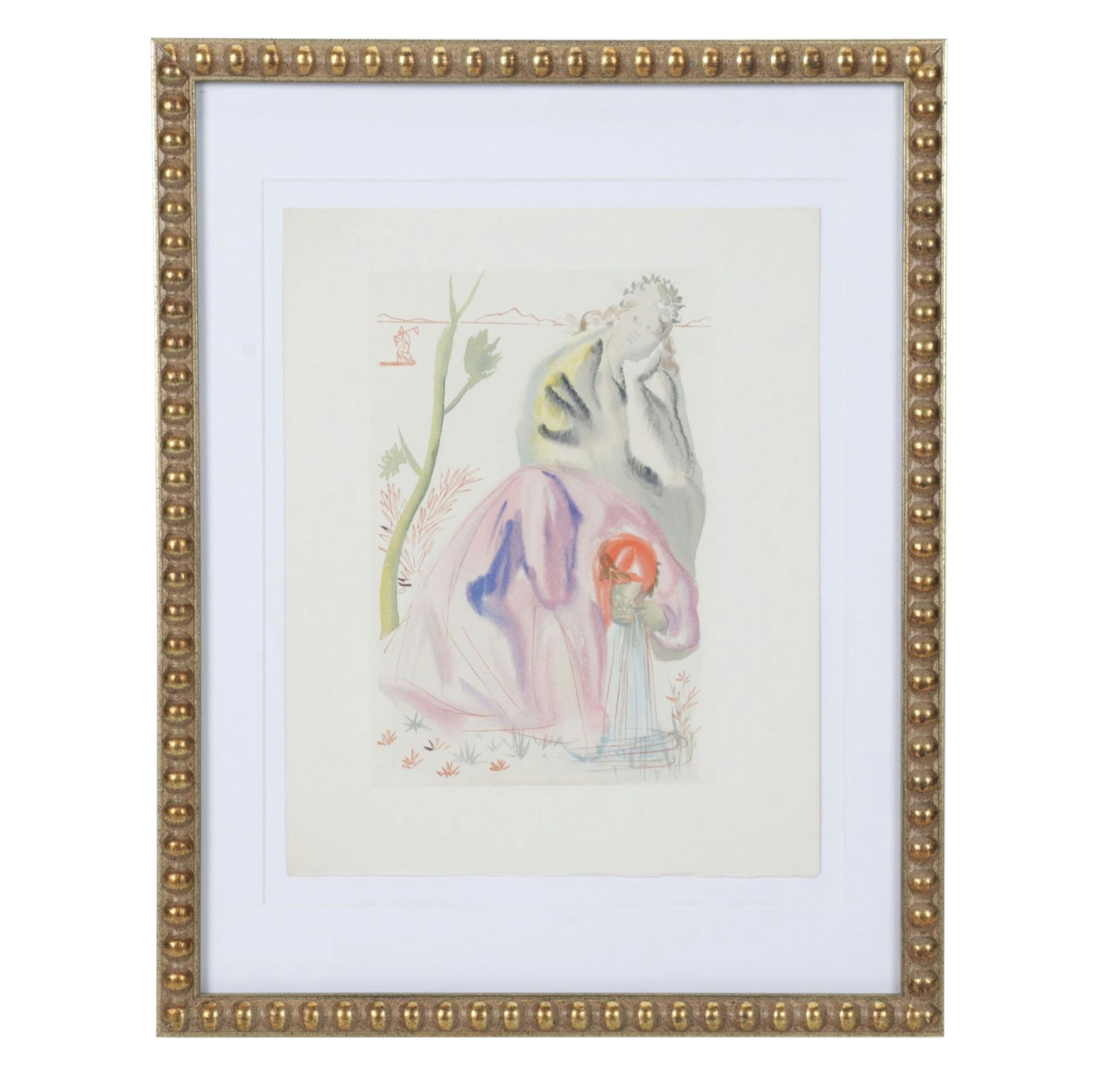 Salvador Dalí Wood Engraving "La Source," 1960 – 1964