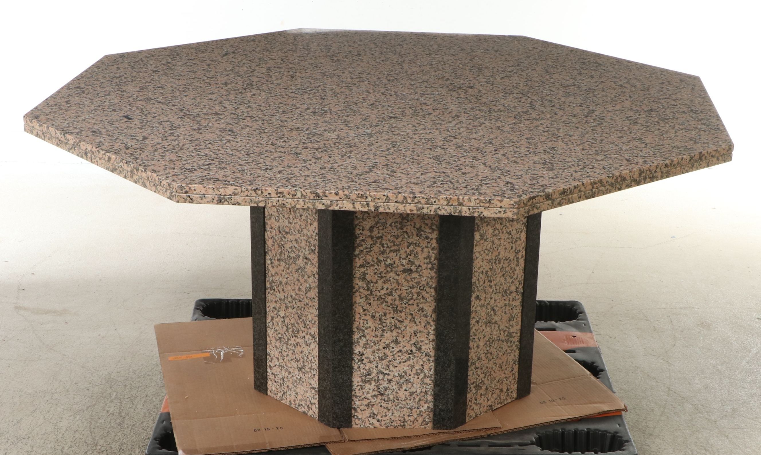 Granite and Marble Hexagonal Dining Table