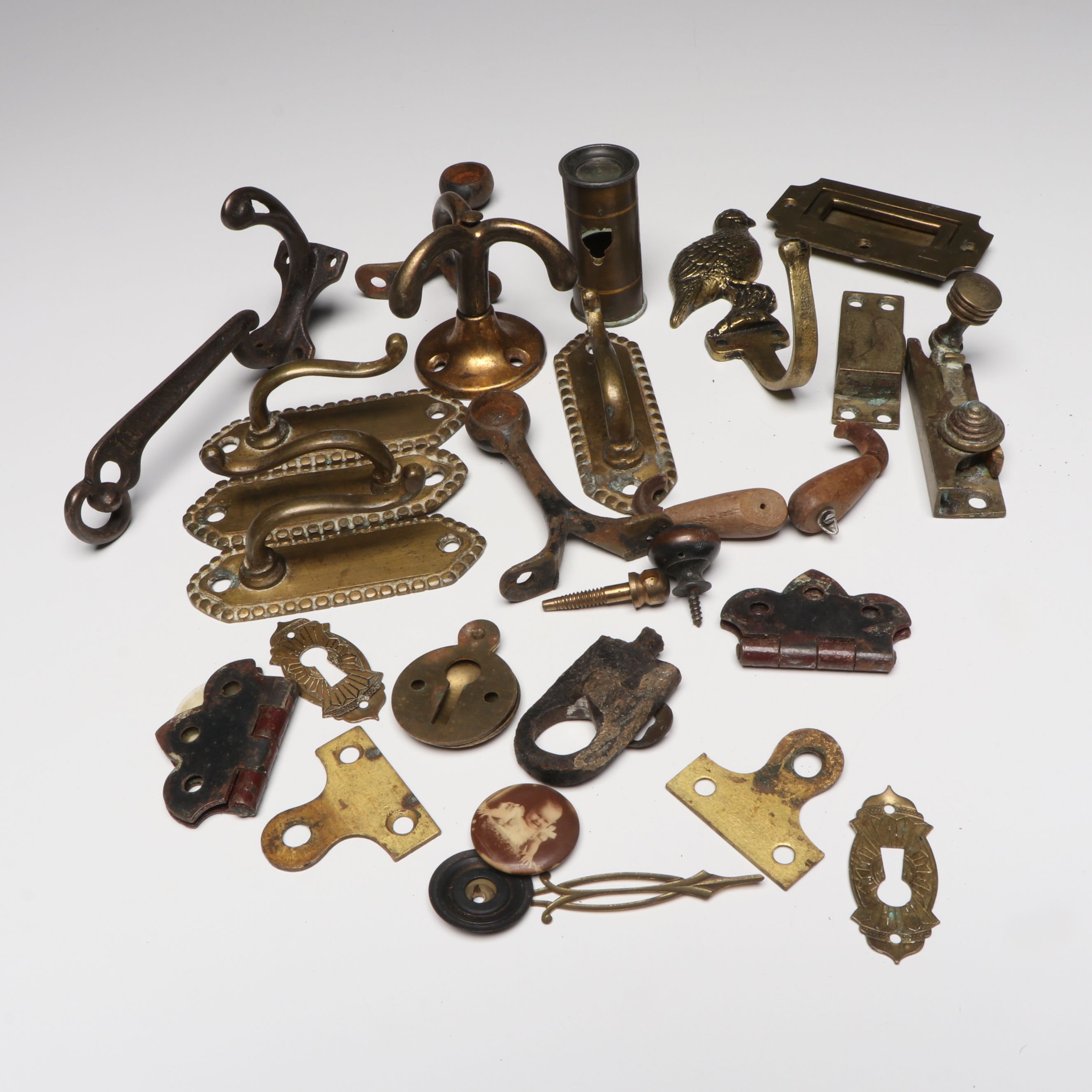 Antique Metal Door and Window Hardware