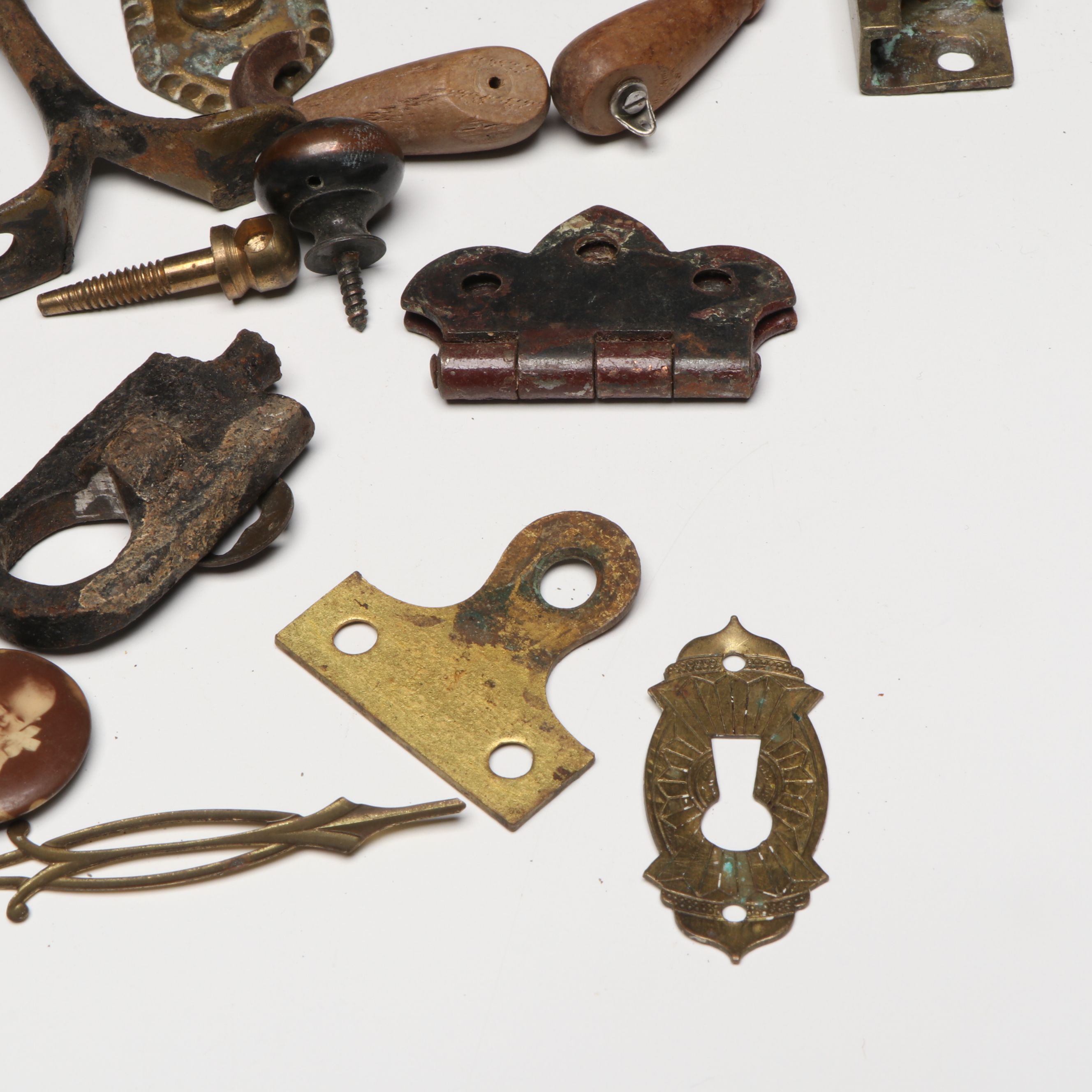 Antique Metal Door and Window Hardware