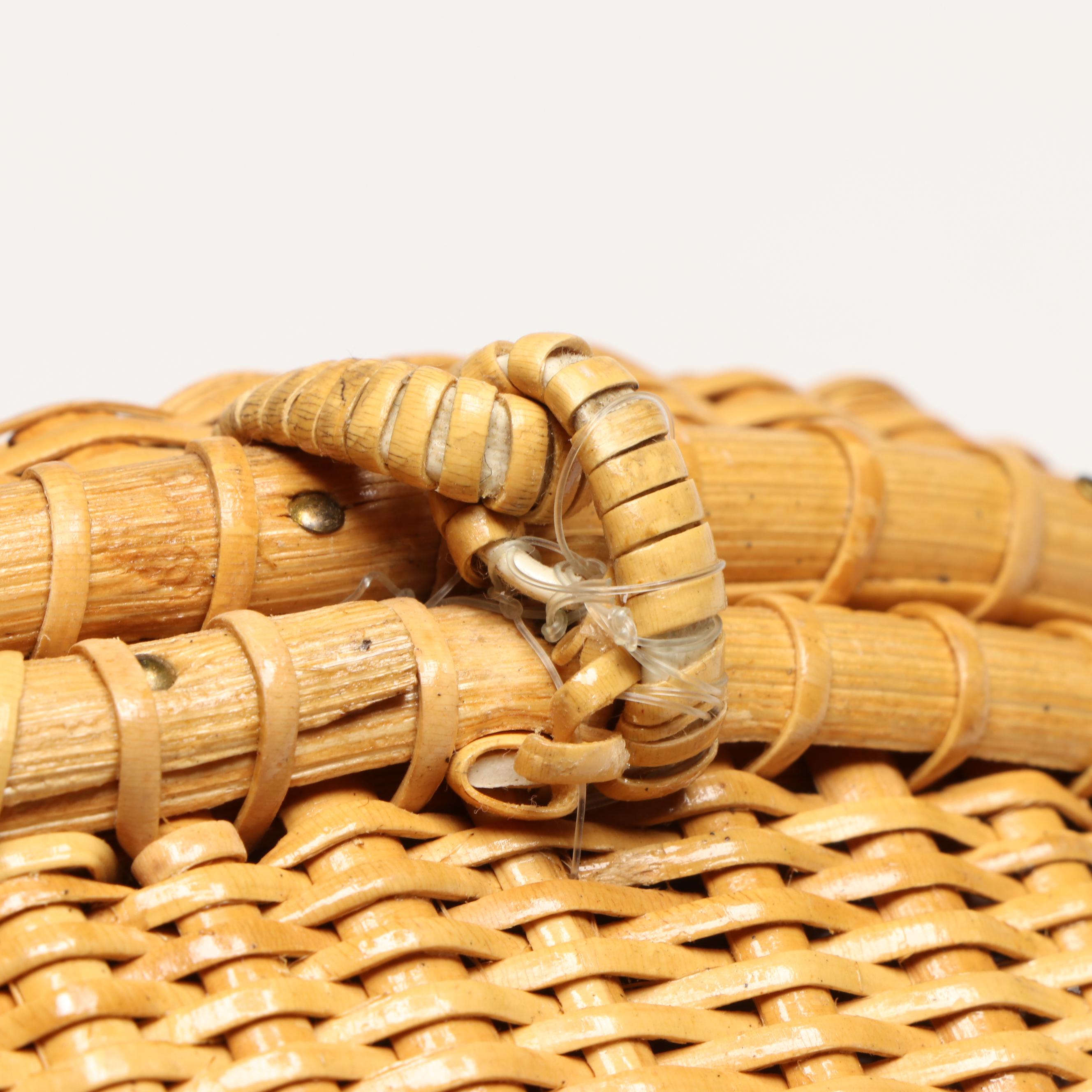 South Carolina Nantucket Style and Gullah Sweetgrass Missionary Bag Style Basket