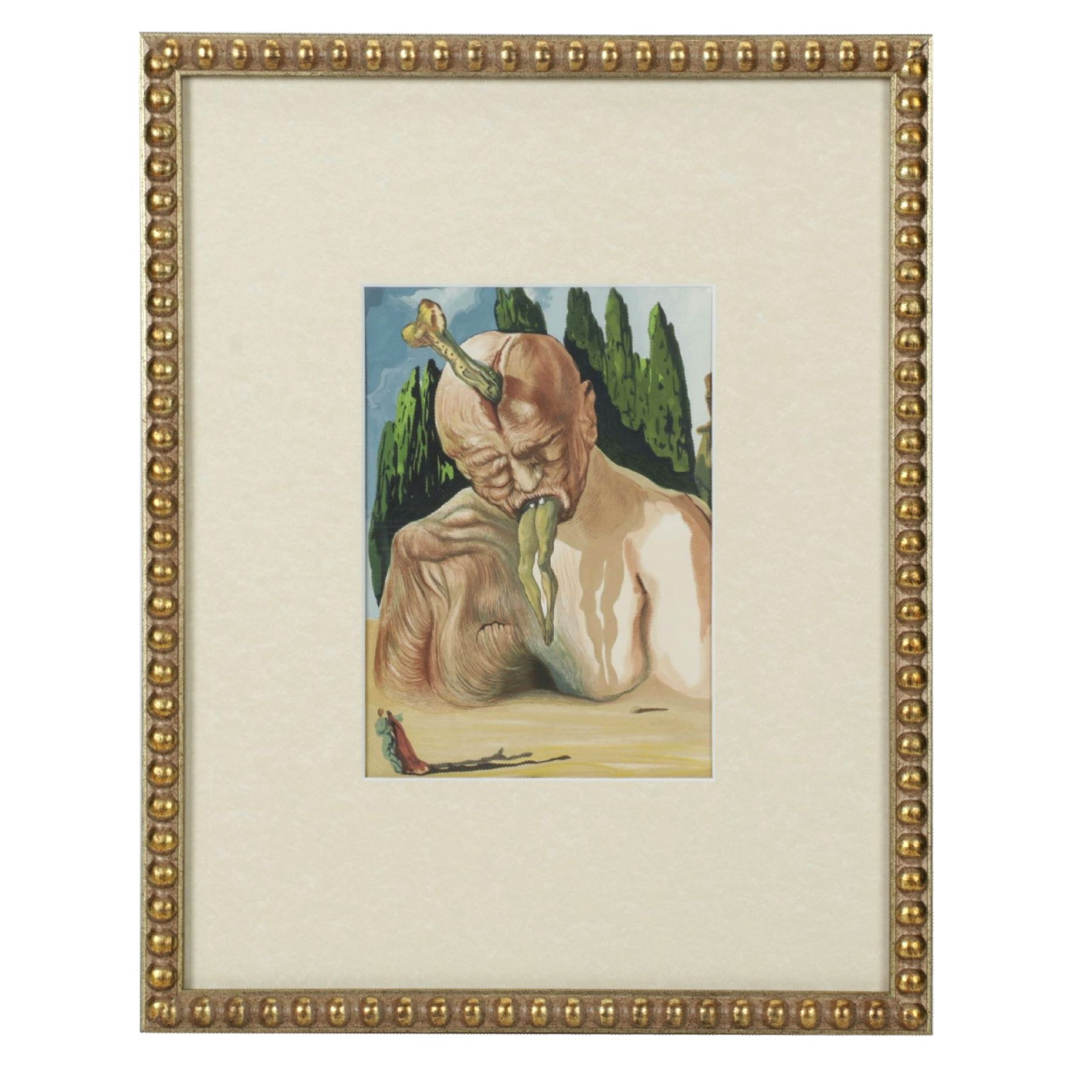 Salvador Dalí Wood Engraving "A Logician Devil", 1960-64