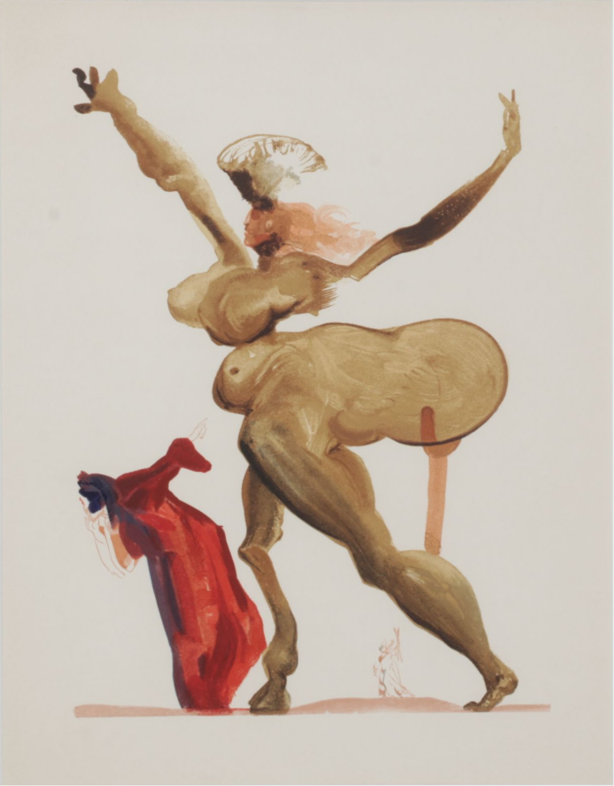 Salvador Dalí Wood Engraving "Traitors to their Hosts", 1960-64