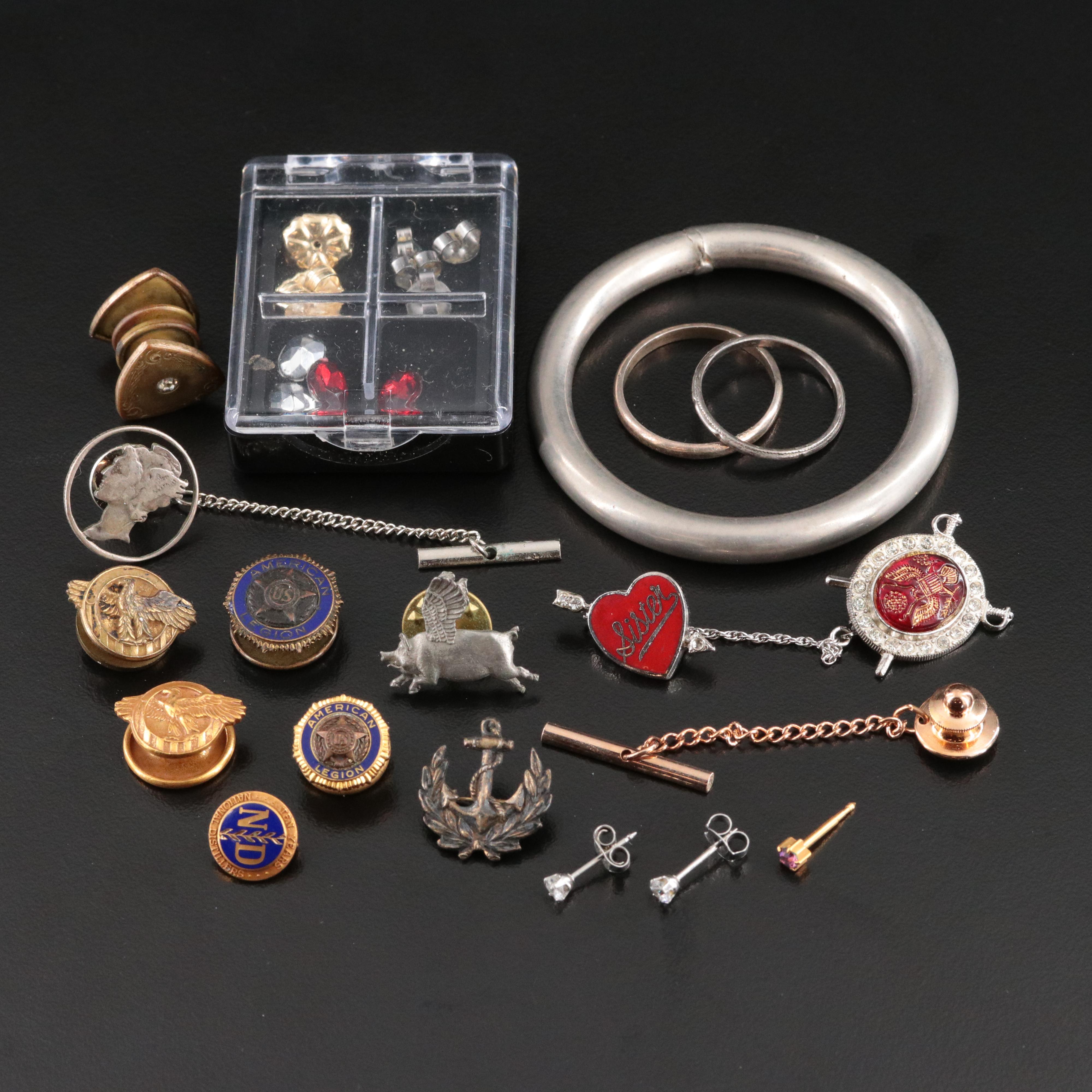 American Legion Pins Featured in Jewelry Assortment