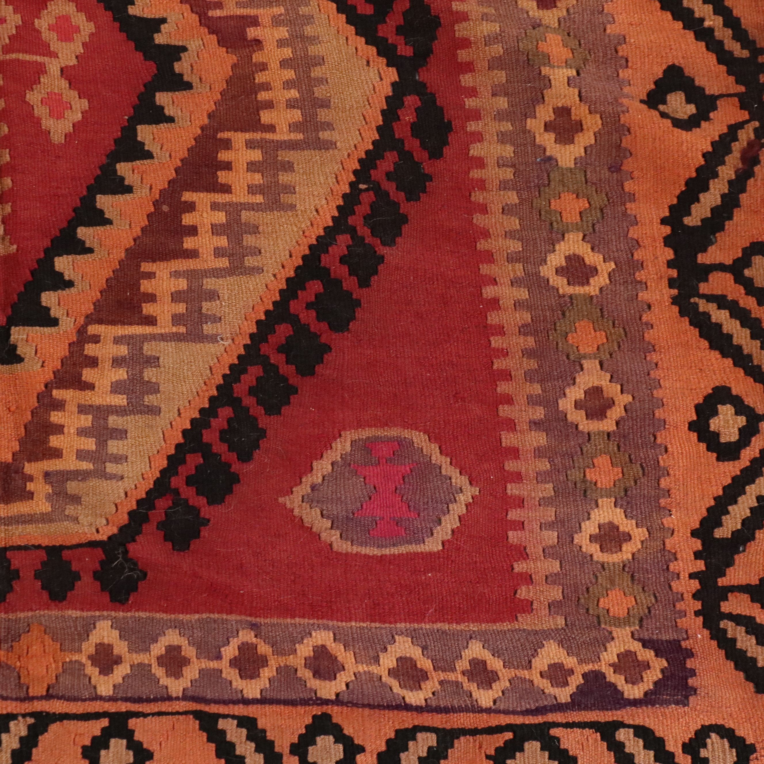 5'5 x 8'9 Handwoven Turkish Bakhtiari Kilim Area Rug