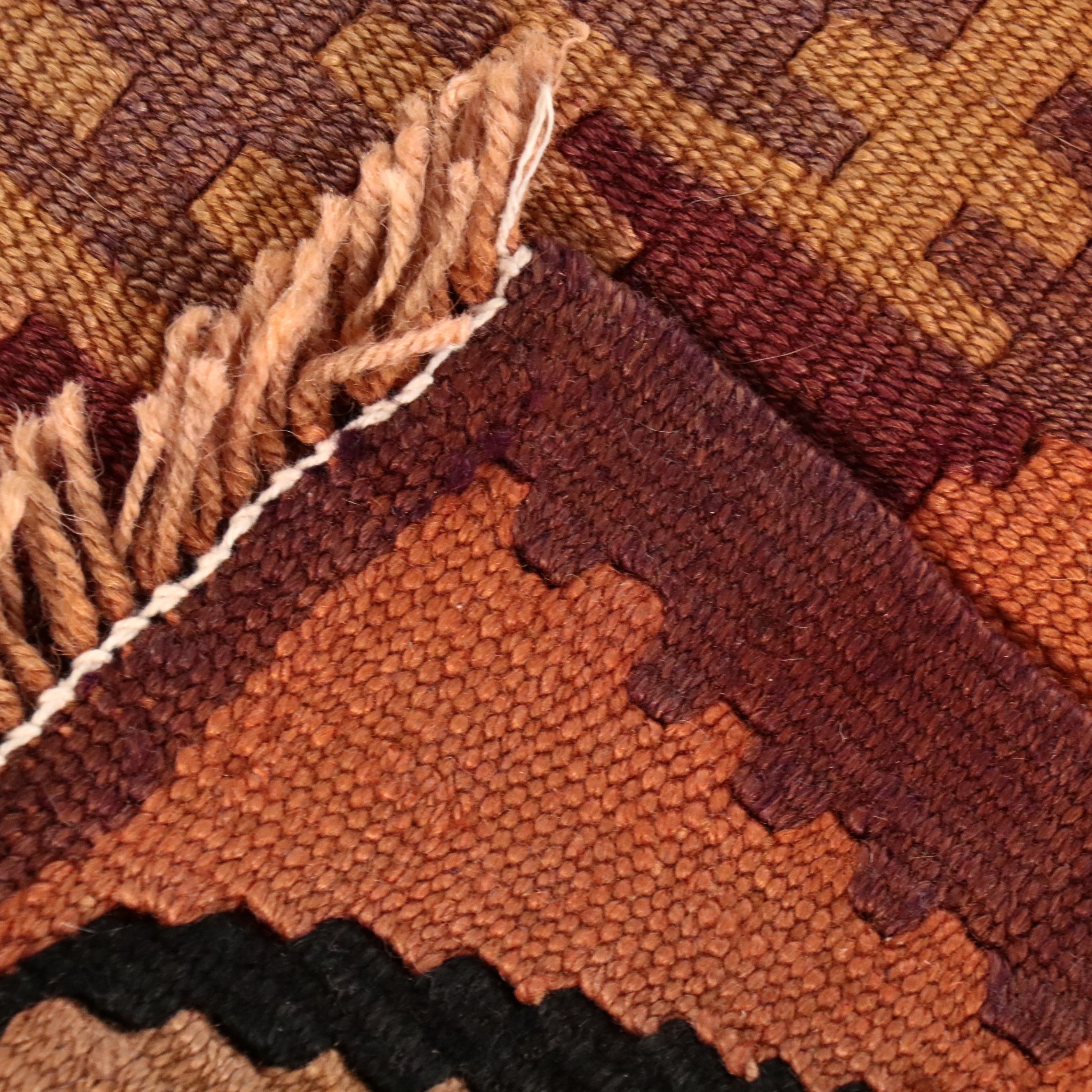 5'5 x 8'9 Handwoven Turkish Bakhtiari Kilim Area Rug