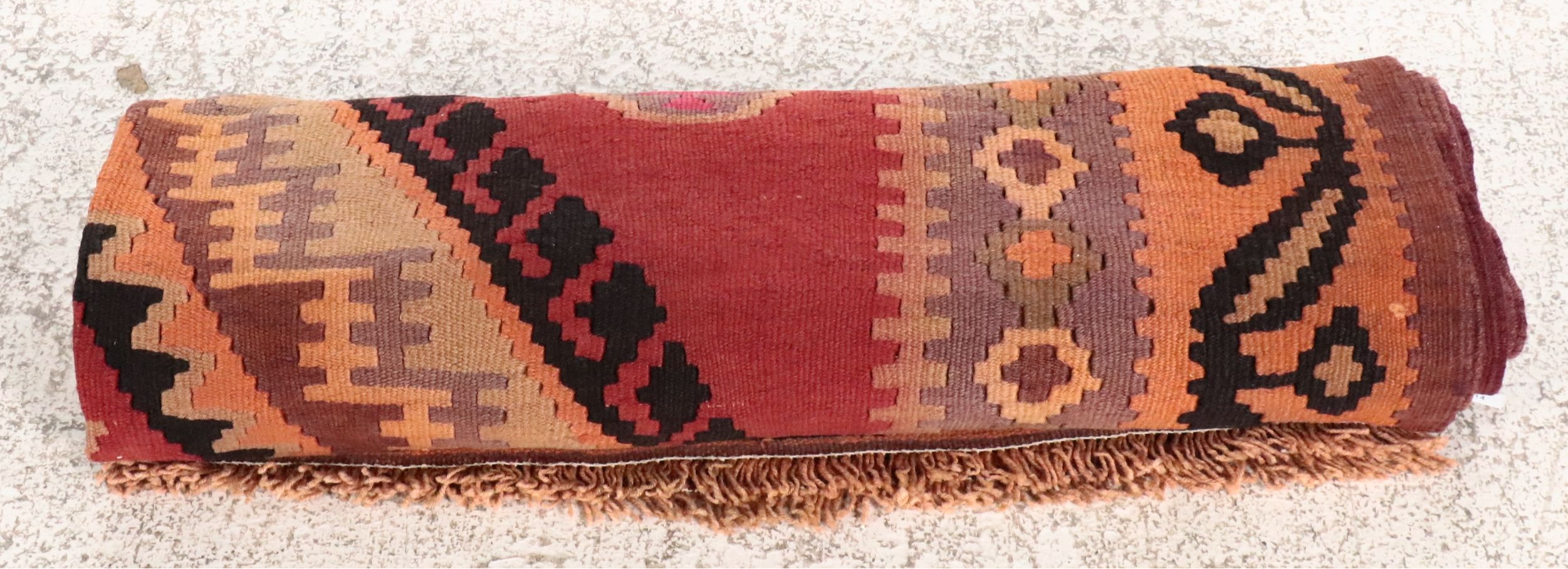 5'5 x 8'9 Handwoven Turkish Bakhtiari Kilim Area Rug