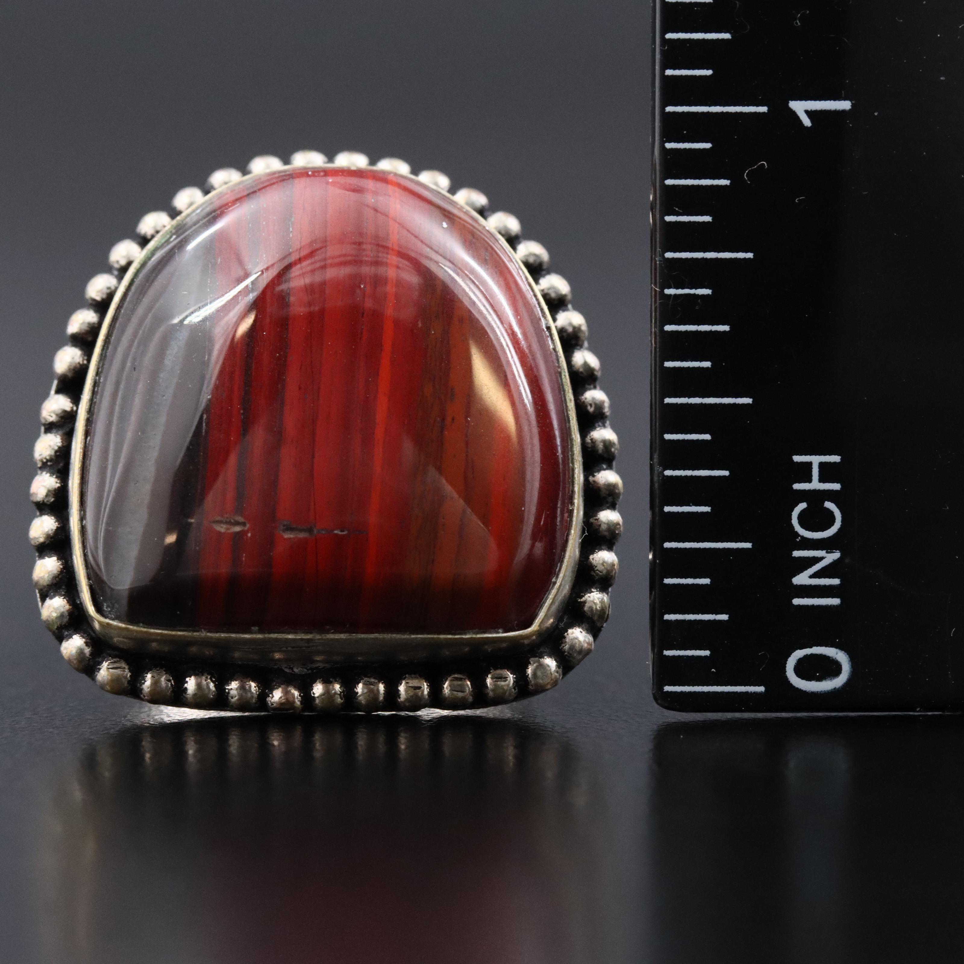 Sterling Jasper Ring