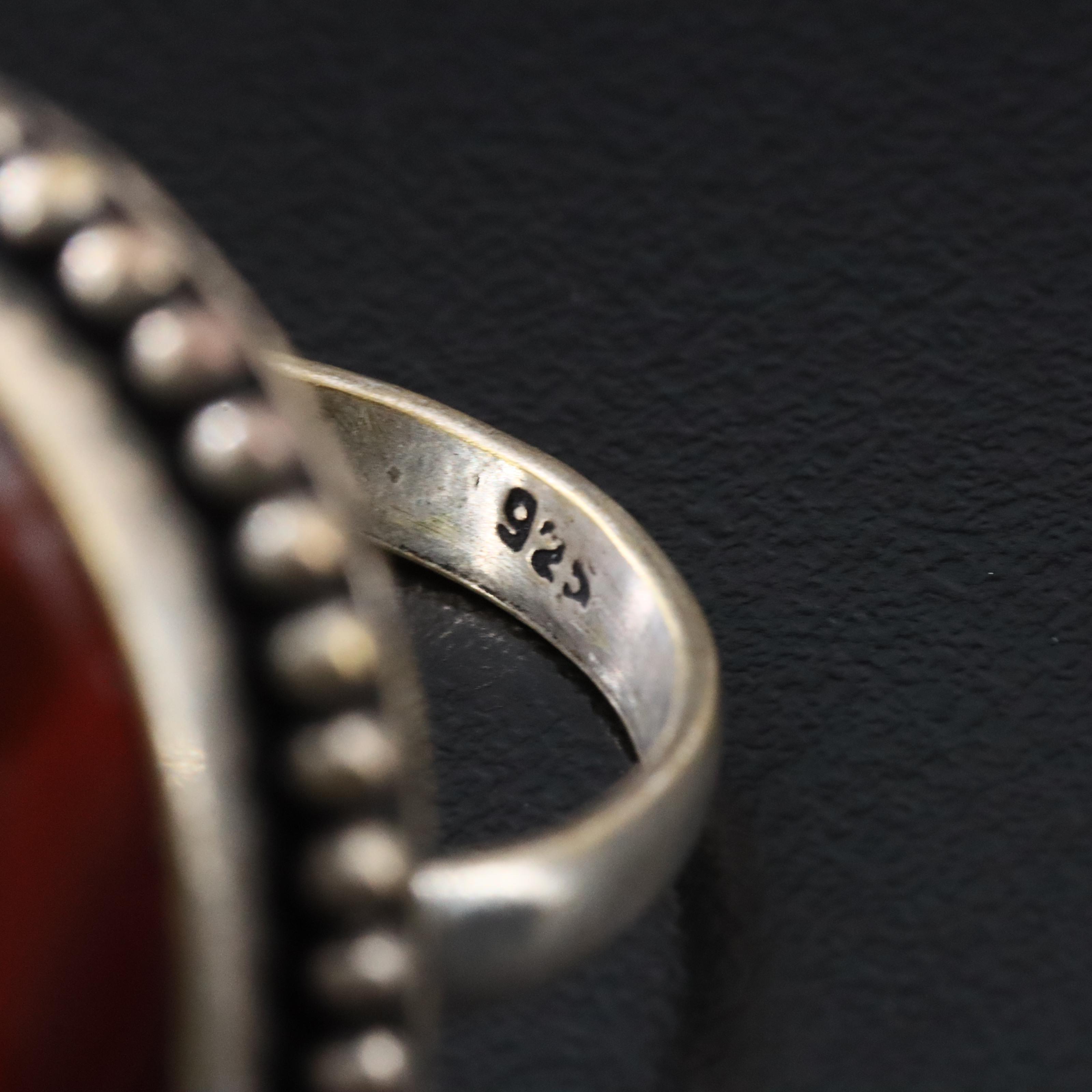 Sterling Jasper Ring