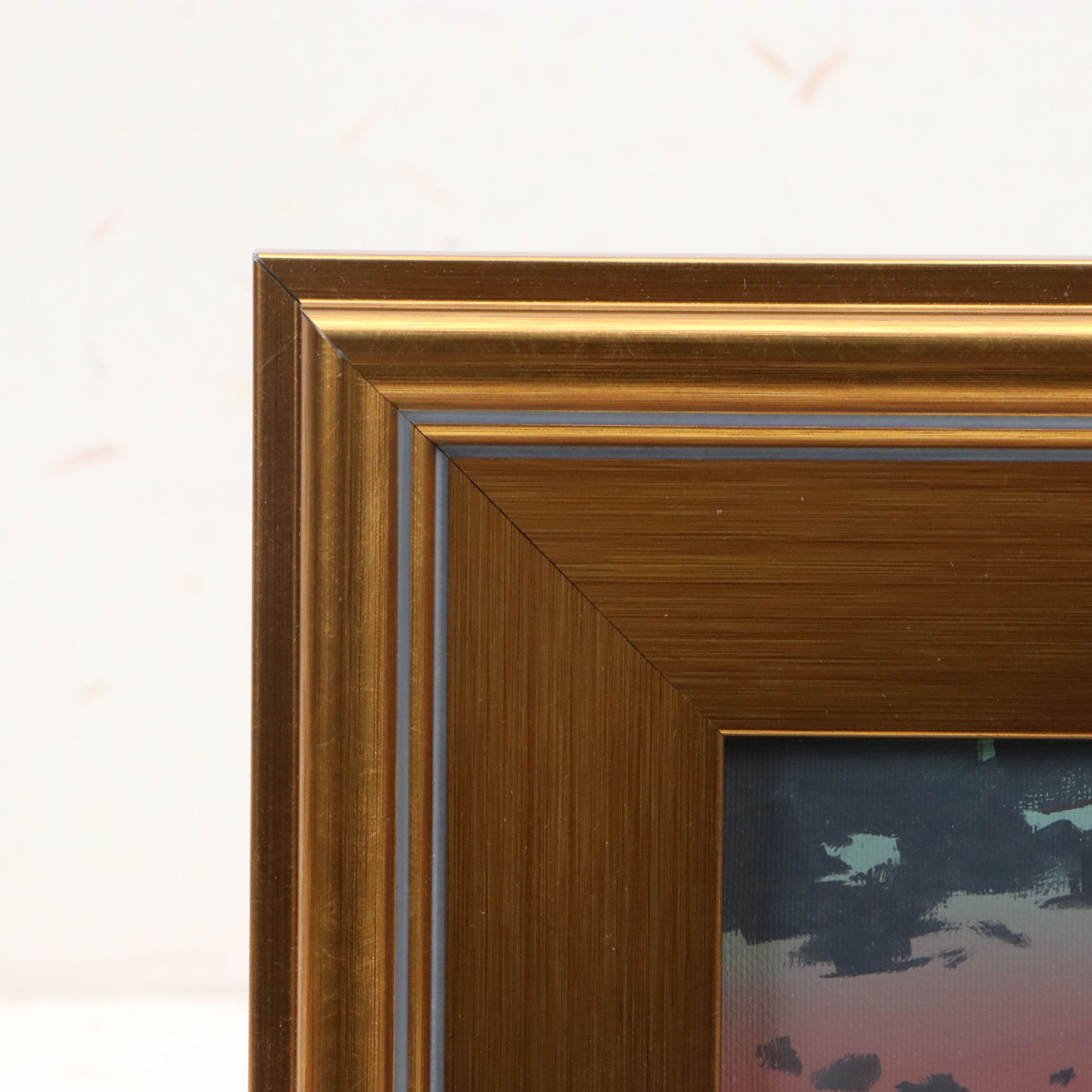 Douglas “Bumo” Johnpeer Acrylic Sunset Landscape Painting, 2024