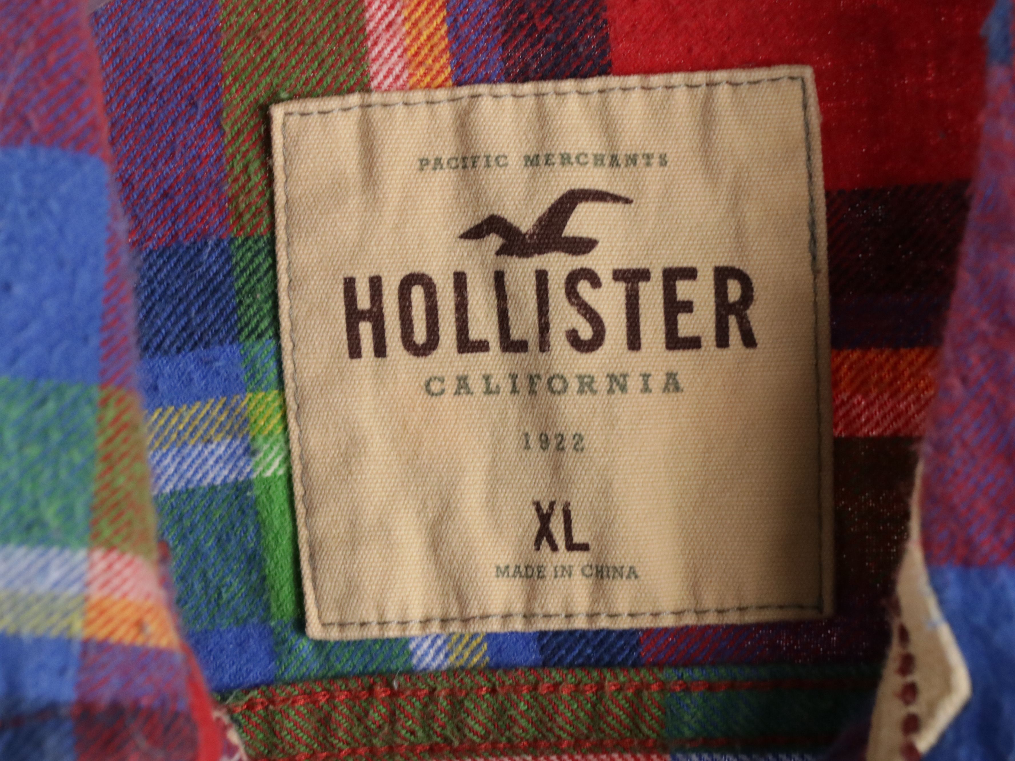 Men's Hollister and Tommy Hilfiger Colorful Flannel Shirts