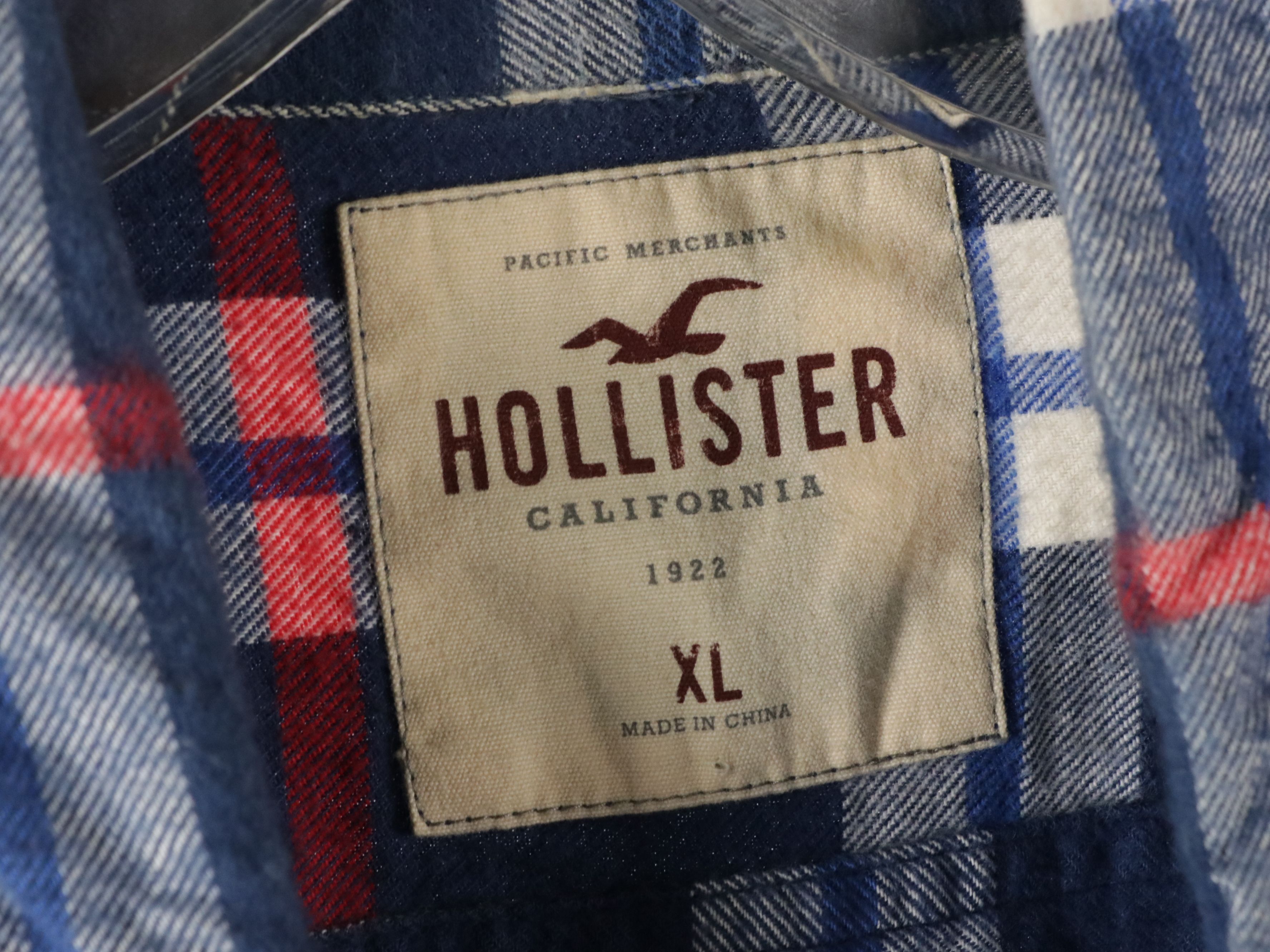 Men's Hollister and Tommy Hilfiger Colorful Flannel Shirts