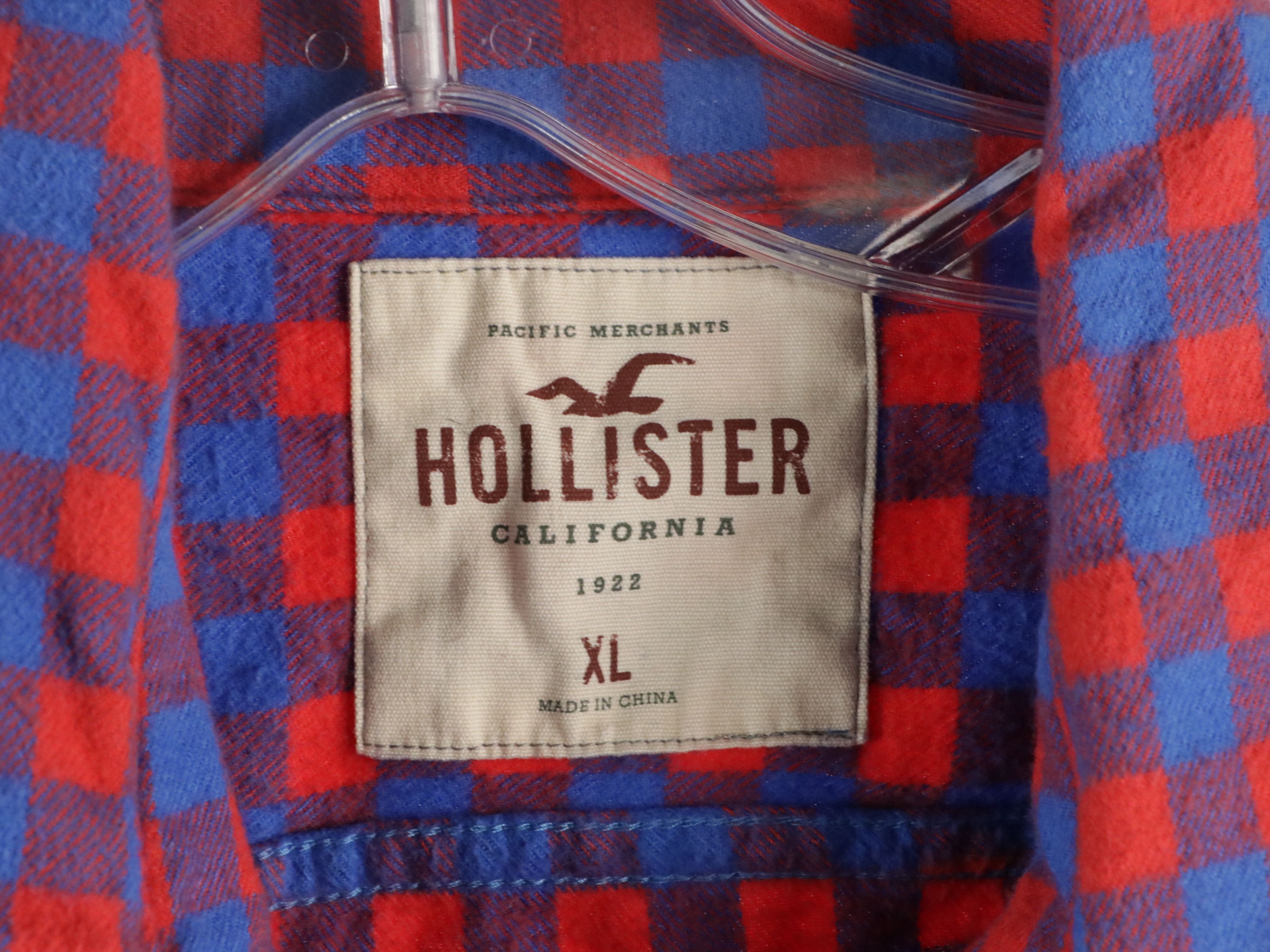 Men's Hollister and Tommy Hilfiger Colorful Flannel Shirts