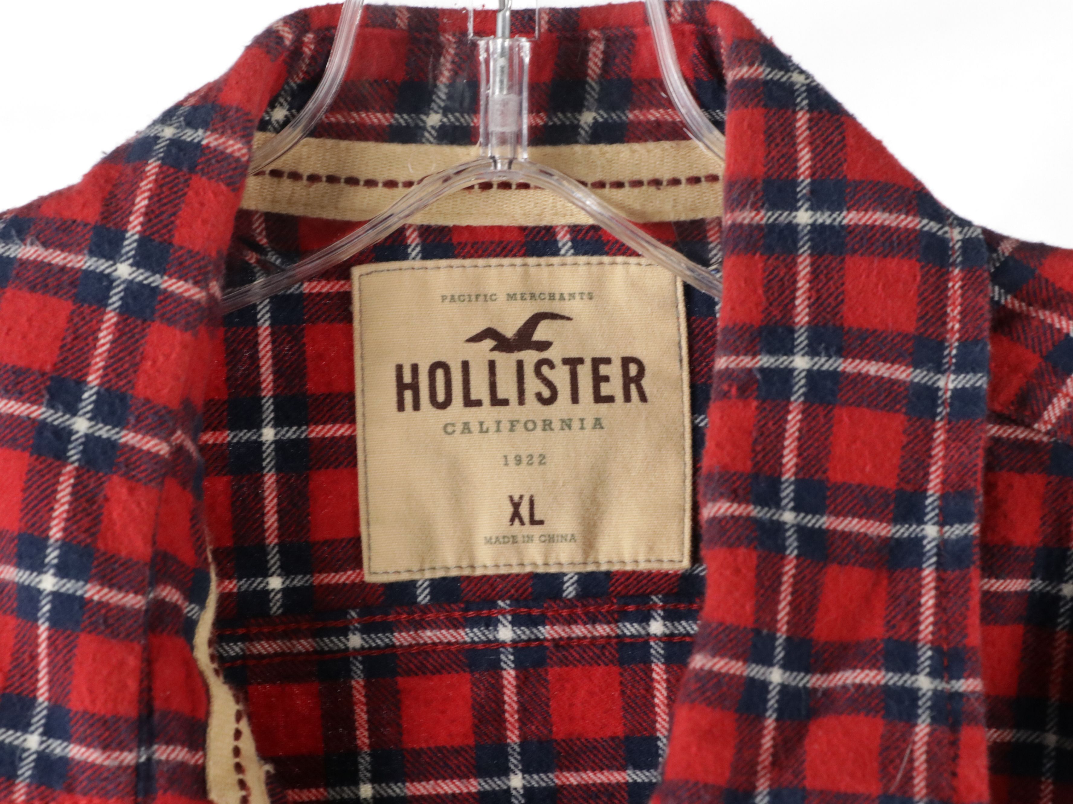 Men's Hollister and Tommy Hilfiger Colorful Flannel Shirts