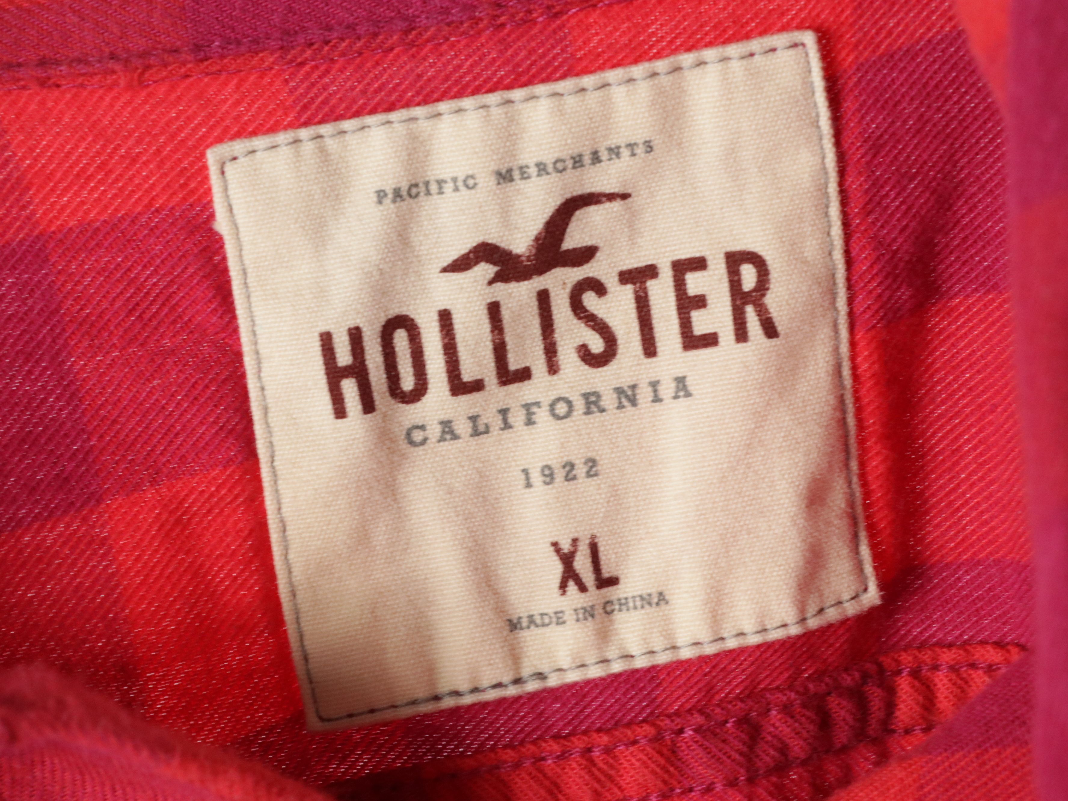 Men's Hollister and Tommy Hilfiger Colorful Flannel Shirts